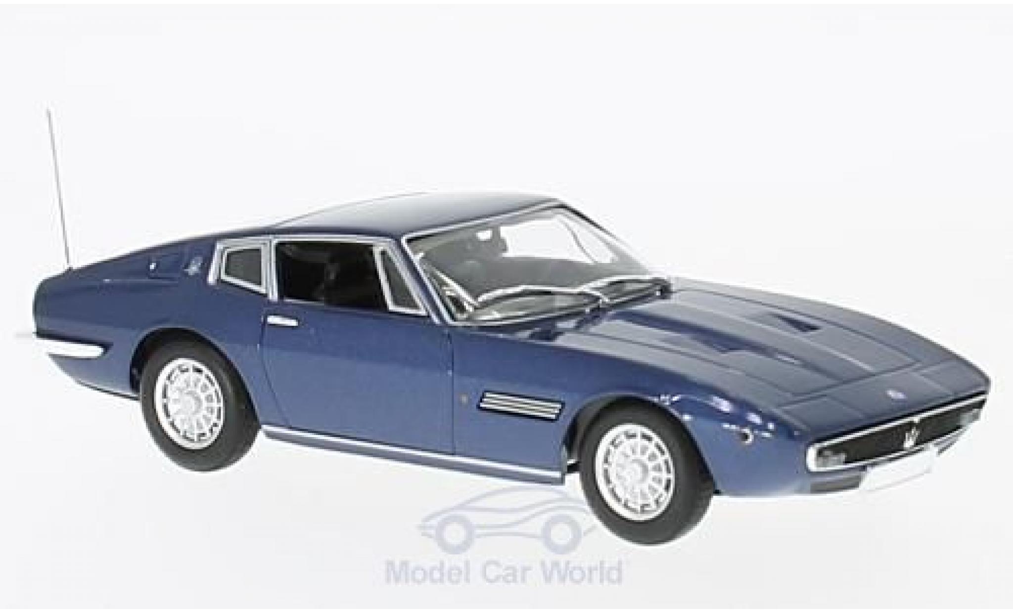 Maserati Ghibli coupe 1/43 Maxichamps Coupe metallico blu 1969 modellino in miniatura