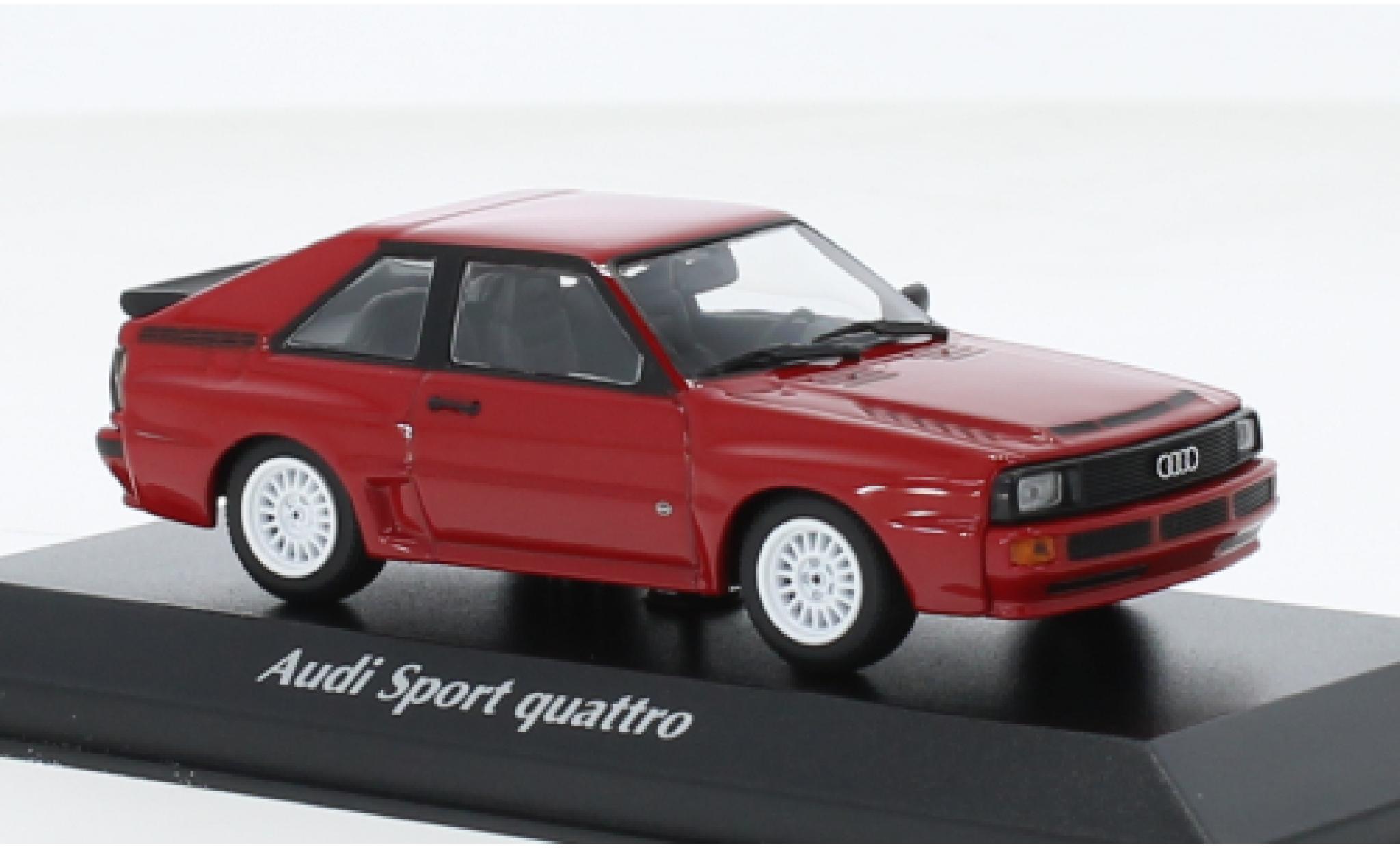 Audi Sport Quattro 1/43 Maxichamps Sport quattro rosso 1984 modellino in miniatura