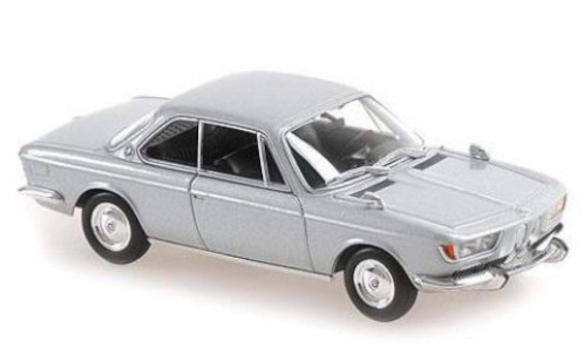 Bmw 2000 1/43 Maxichamps CS grigio 1967 modellino in miniatura