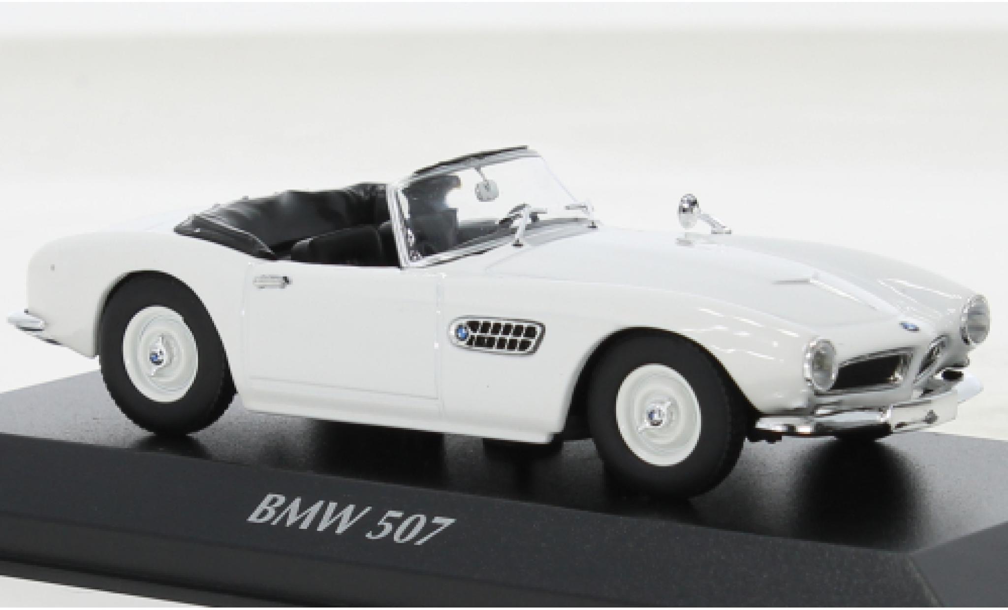 Bmw 507 1/43 Maxichamps bianco 1957 modellino in miniatura