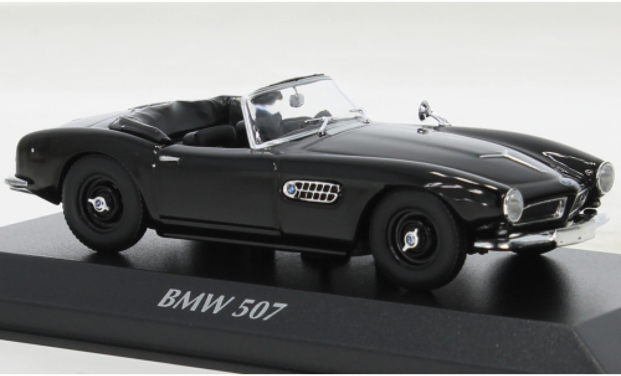 Bmw 507 1/43 Maxichamps nero 1957 modellino in miniatura