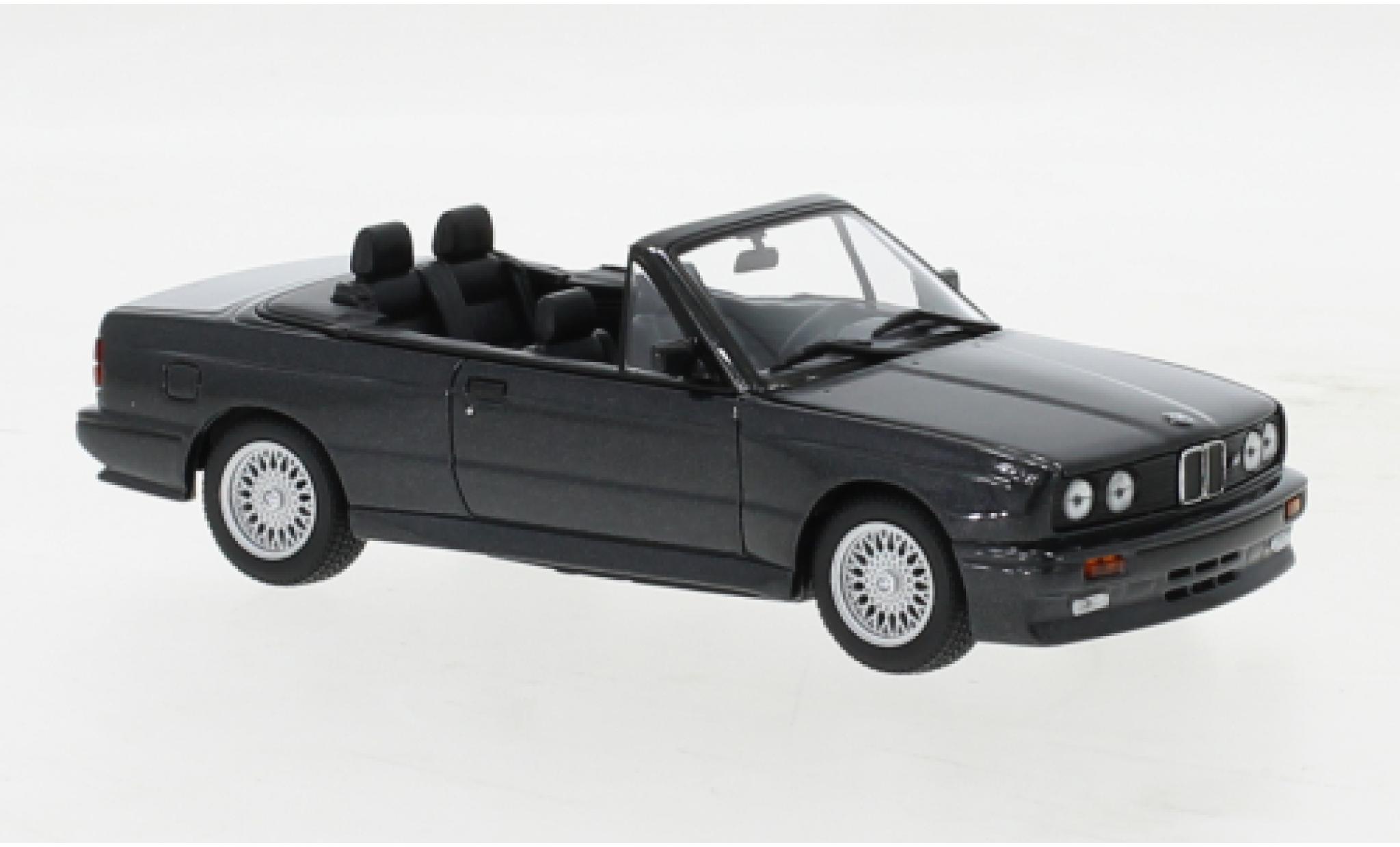 Bmw M3 1/43 Maxichamps (E30) Cabriolet metallise nero 1988 modellino in miniatura
