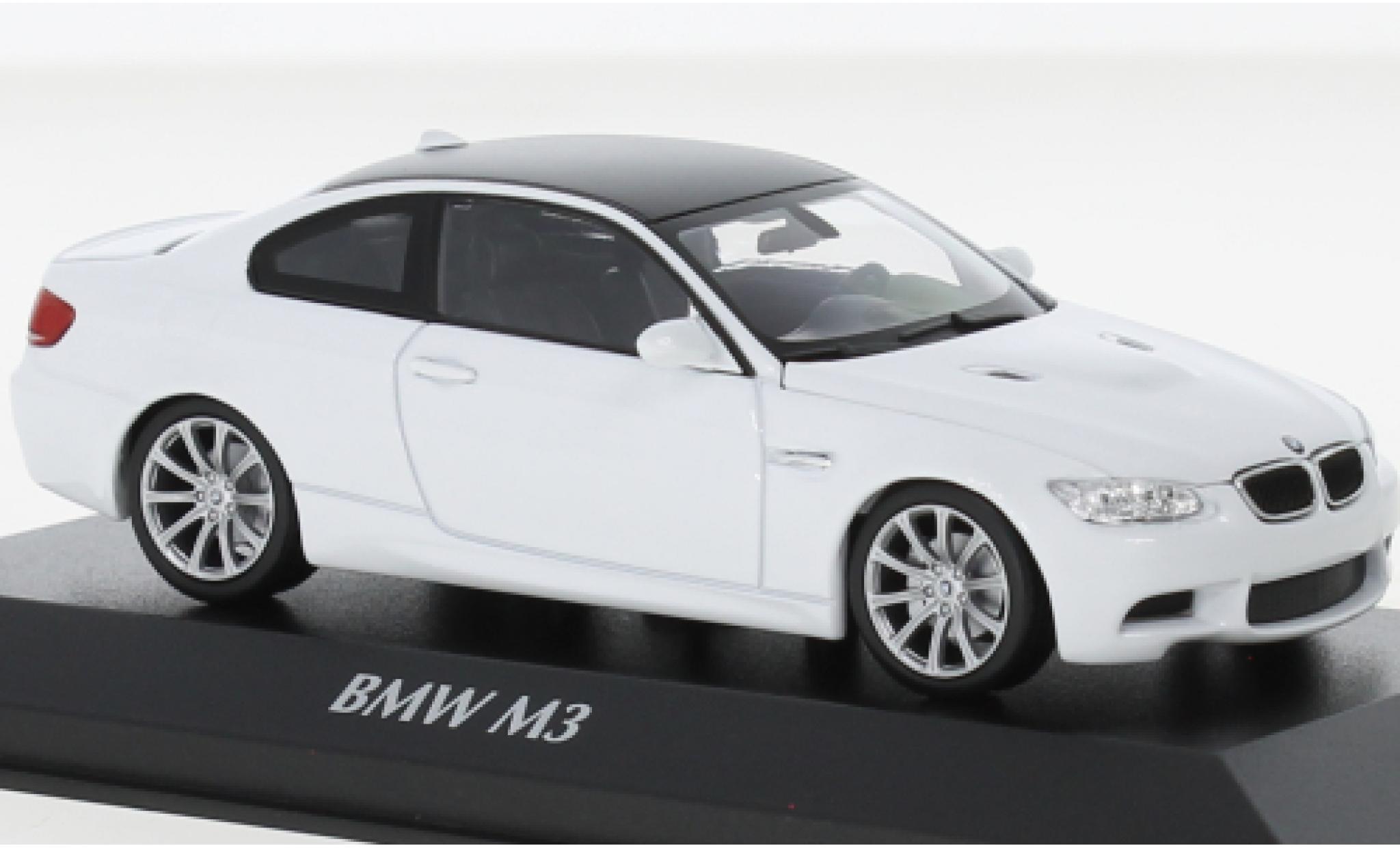 Bmw M3 1/43 Maxichamps (E92) bianco 2008 modellino in miniatura