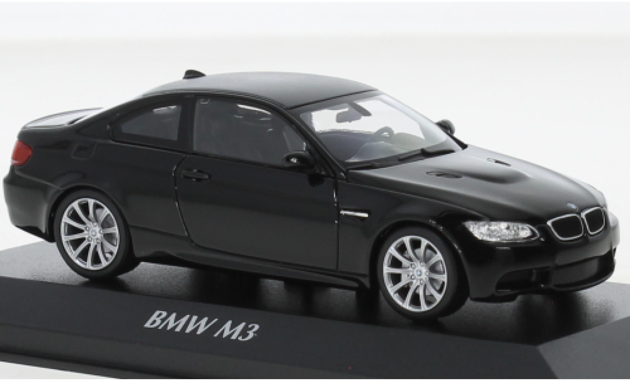 Bmw M3 1/43 Maxichamps (E92) nero 2008 modellino in miniatura