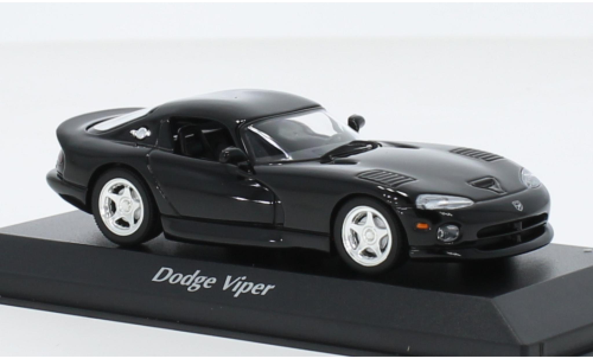 Dodge Viper 1/43 Maxichamps GTS nero 1993 modellino in miniatura