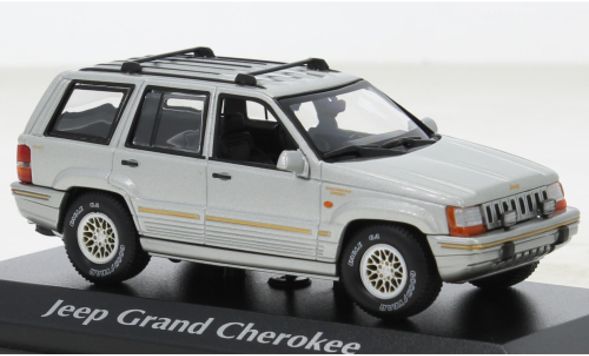 Jeep Grand Cherokee 1/43 Maxichamps grigio 1995 modellino in miniatura