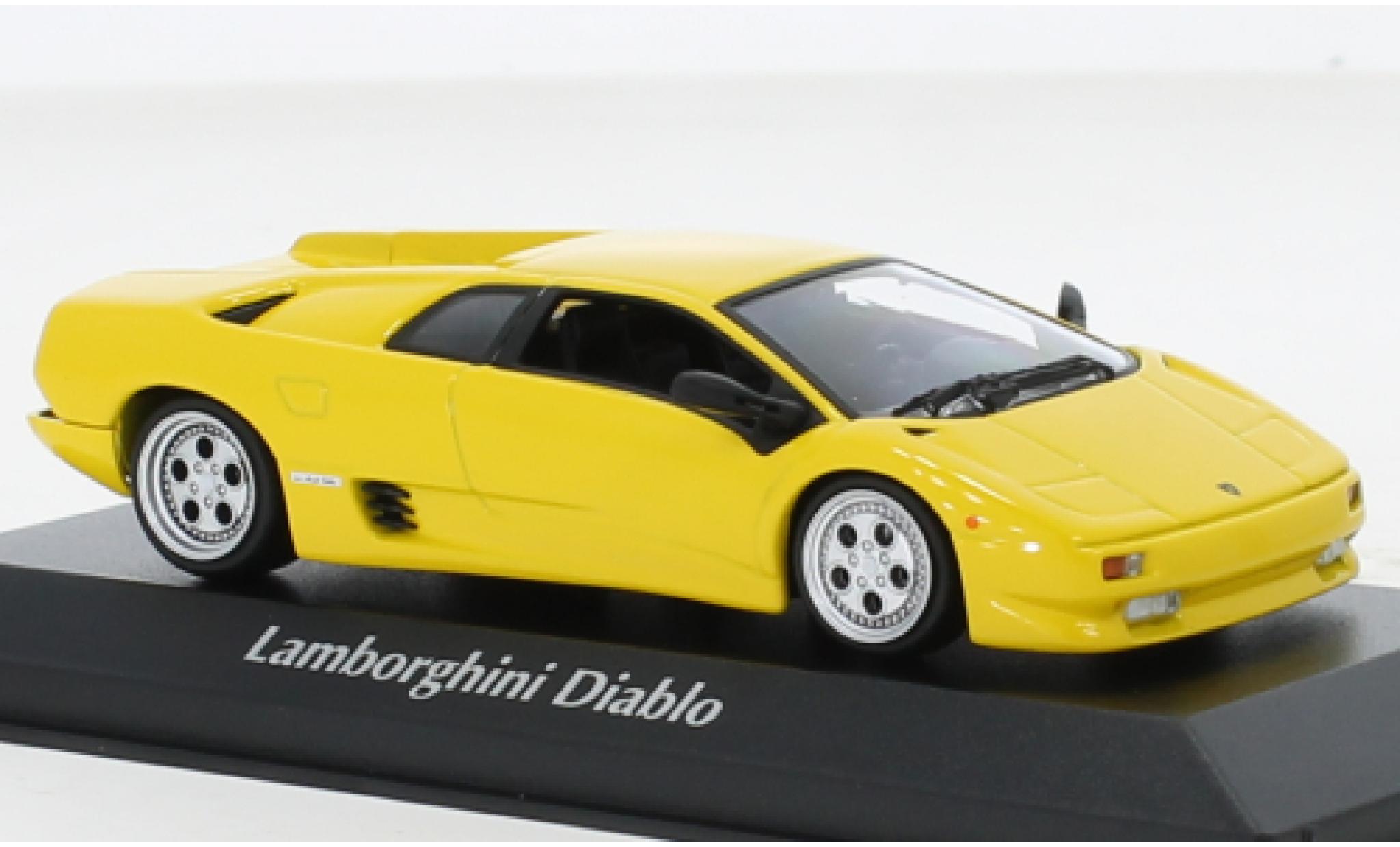 Lamborghini Diablo 1/43 Maxichamps giallo 1994 modellino in miniatura