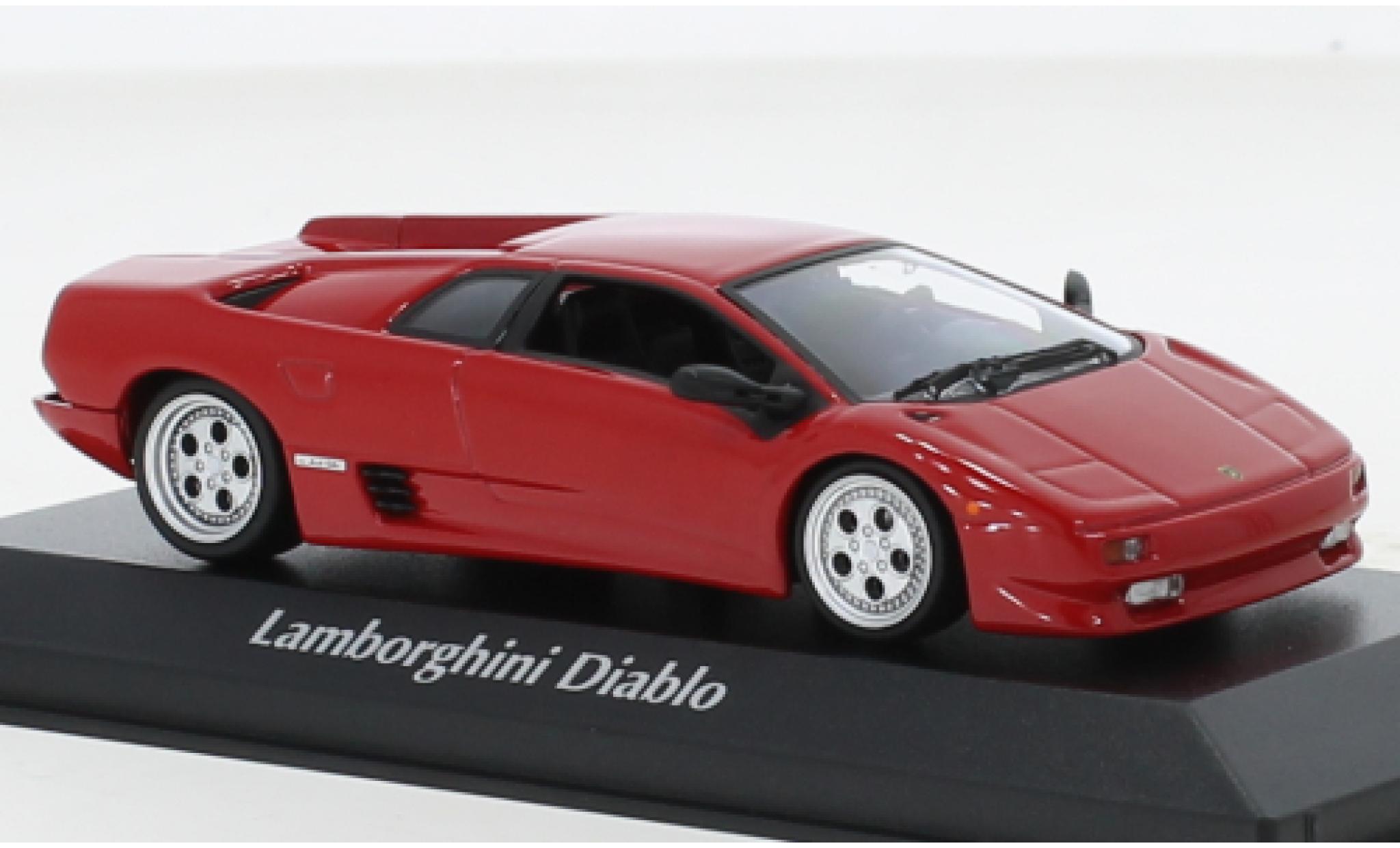 Lamborghini Diablo 1/43 Maxichamps rosso 1994 modellino in miniatura
