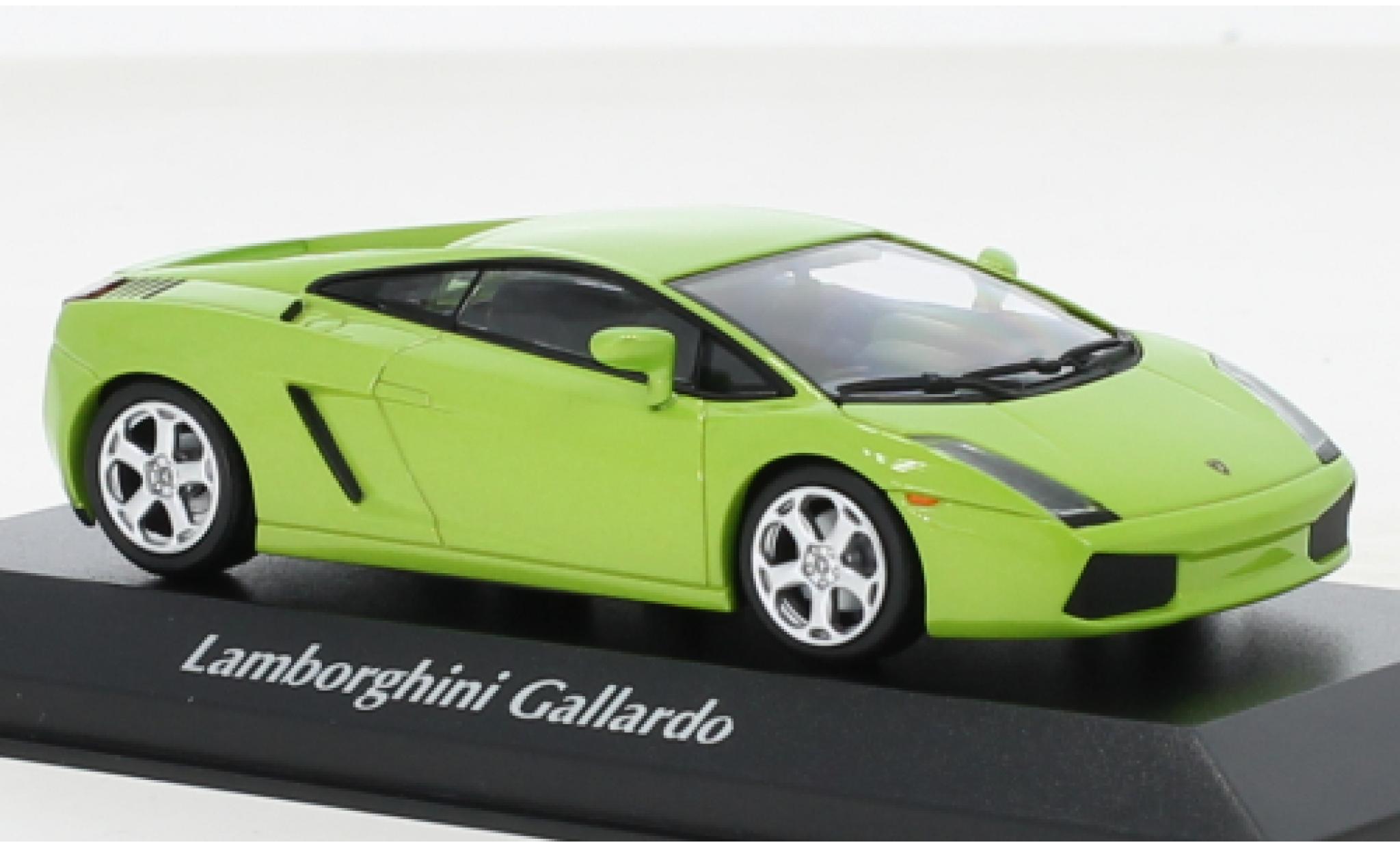 Lamborghini Gallardo 1/43 Maxichamps metallise verde 2003 modellino in miniatura