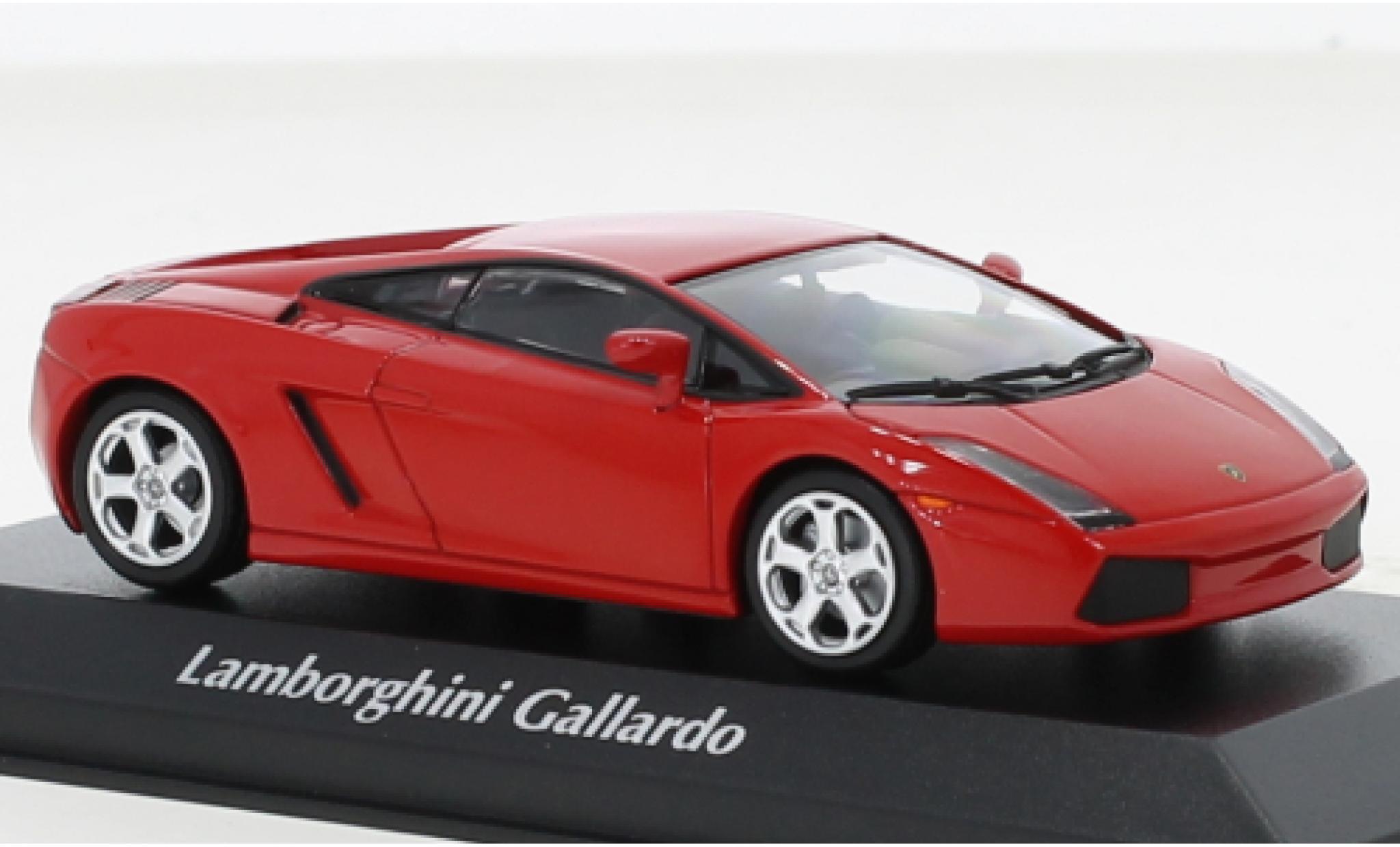 Lamborghini Gallardo 1/43 Maxichamps rosso 2003 modellino in miniatura