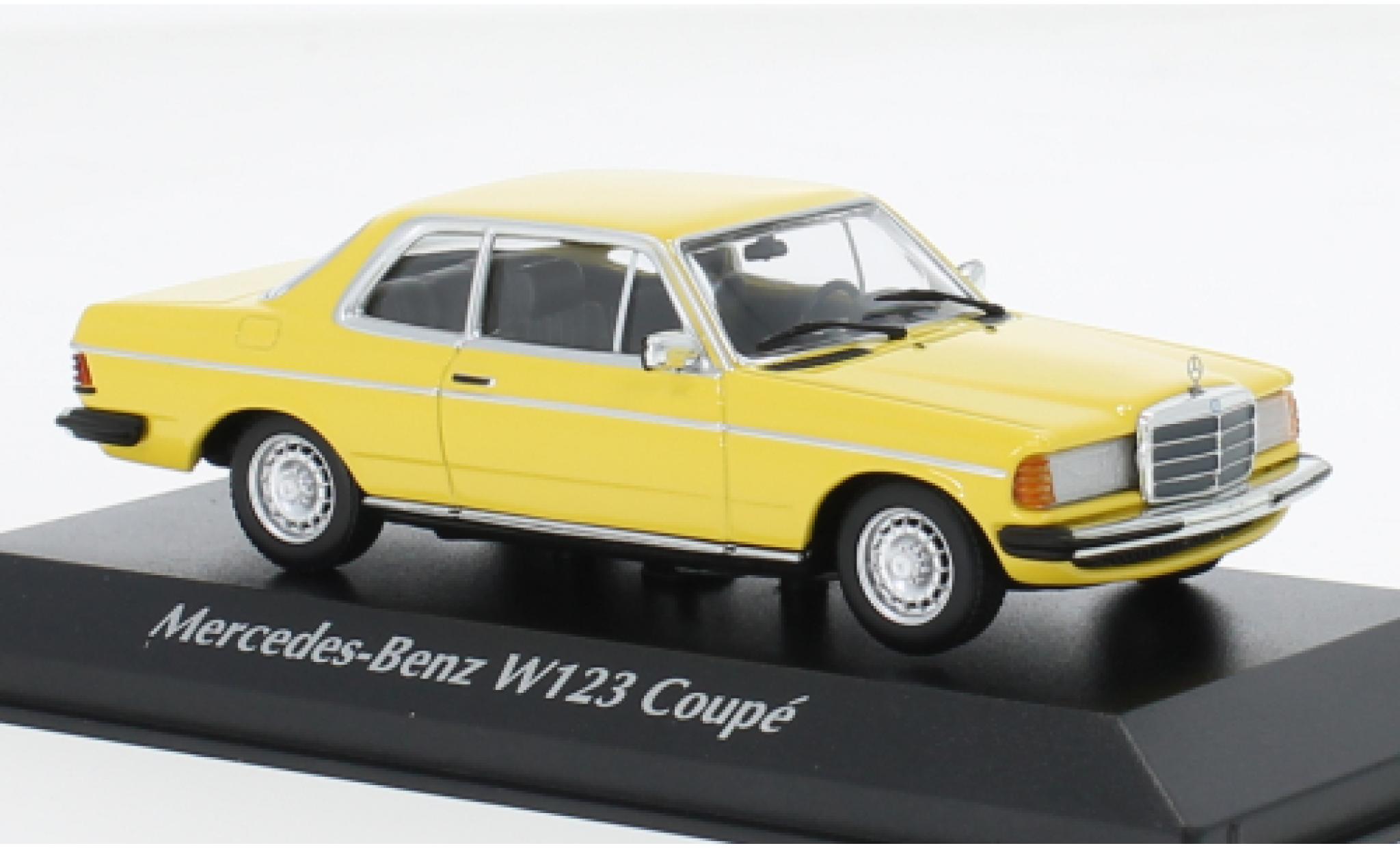 Mercedes 230 1/43 Maxichamps CE (C123) giallo 1976 modellino in miniatura