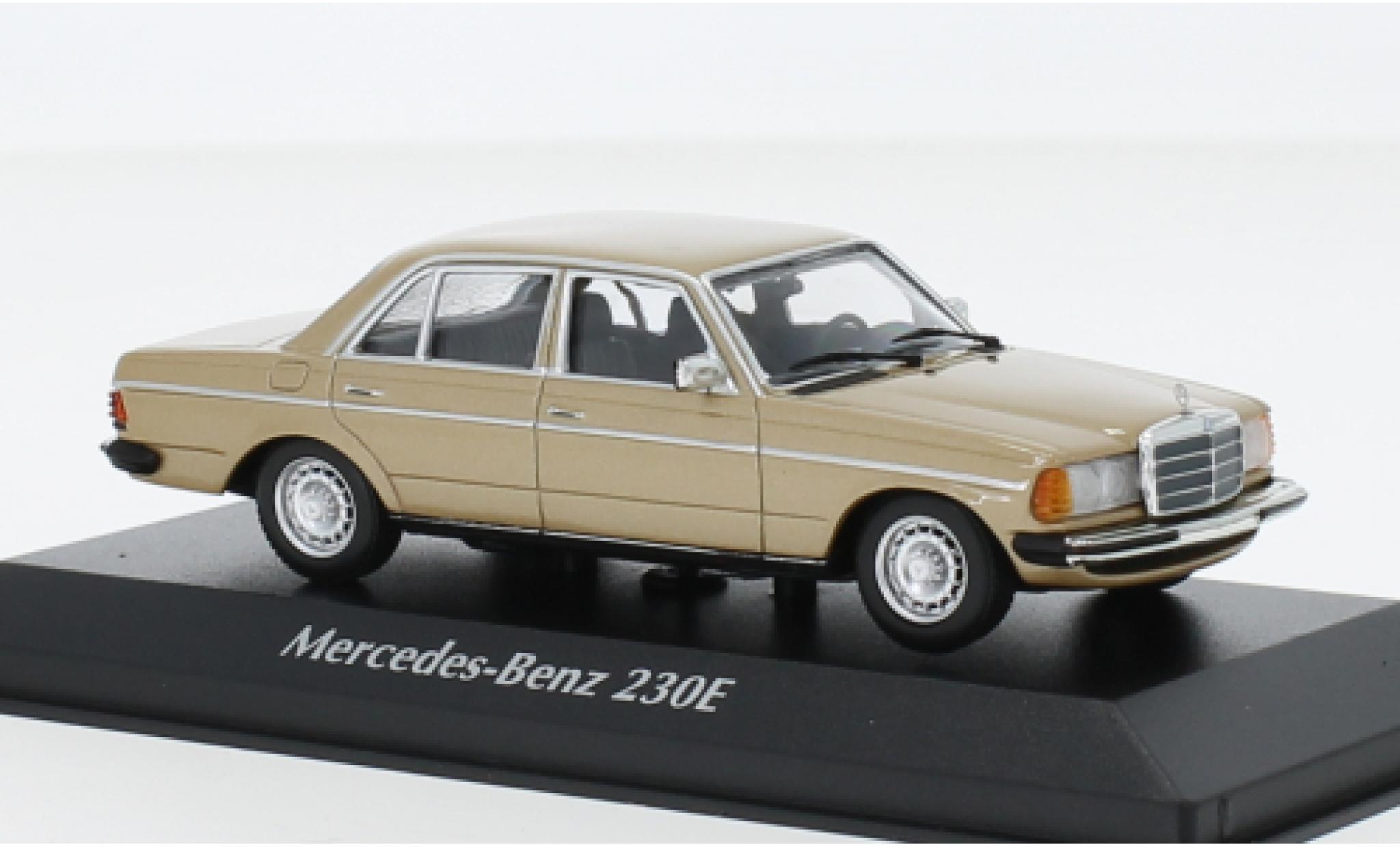 Mercedes 230 1/43 Maxichamps E (W123) metallise beige 1982 modellino in miniatura