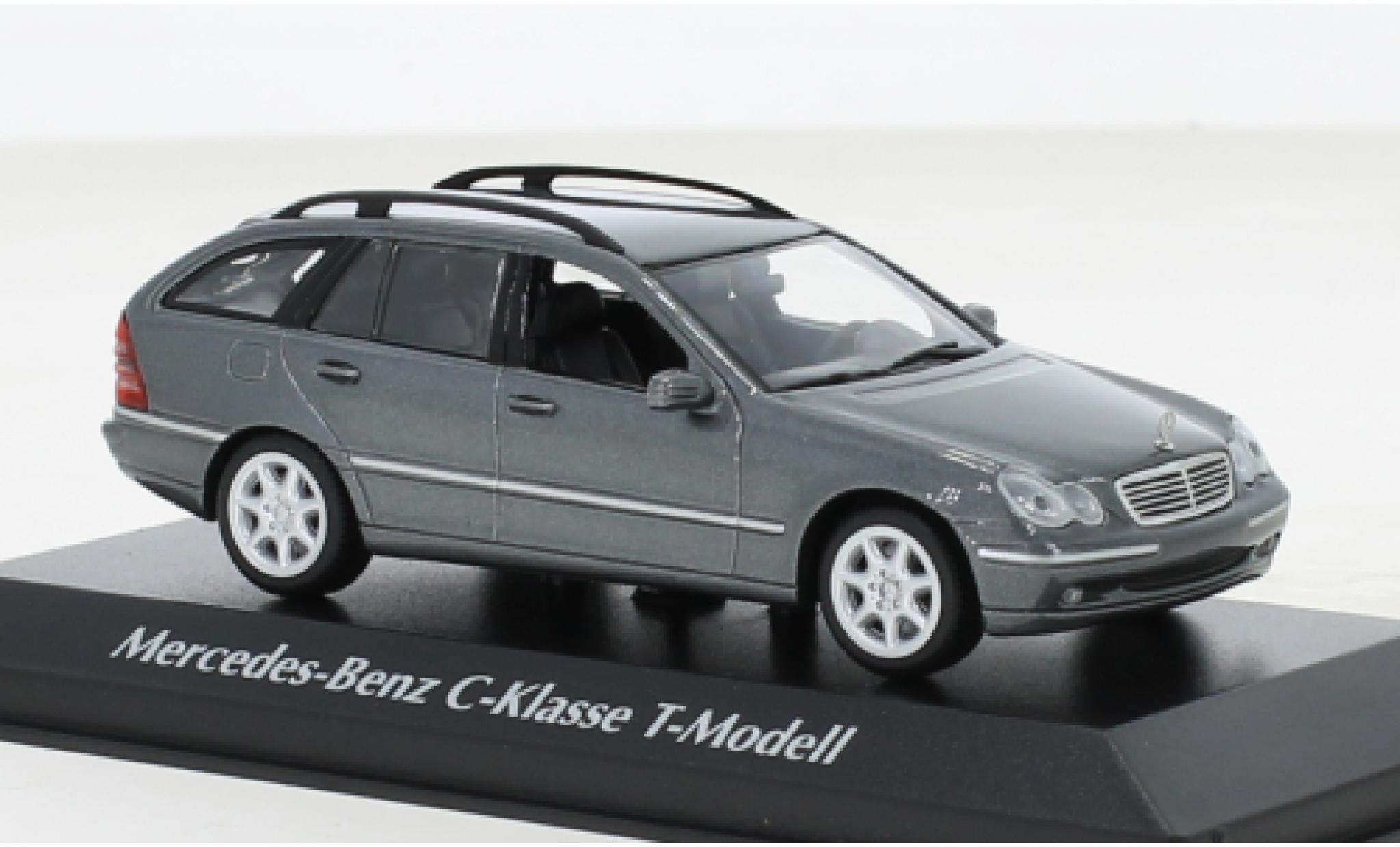 Mercedes Classe C 1/43 Maxichamps T-Modell (S203) metallise grigio 2001 modellino in miniatura