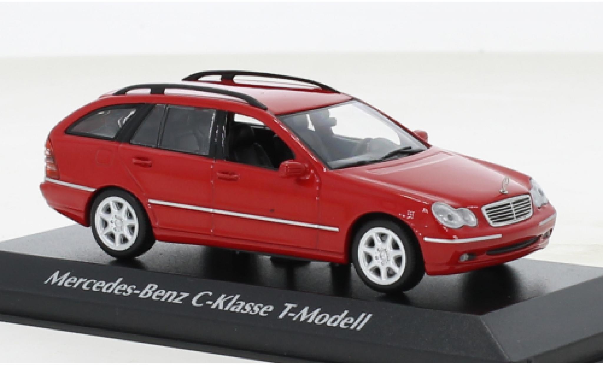 Mercedes Classe C 1/43 Maxichamps T-Modell (S203) rosso 2001 modellino in miniatura