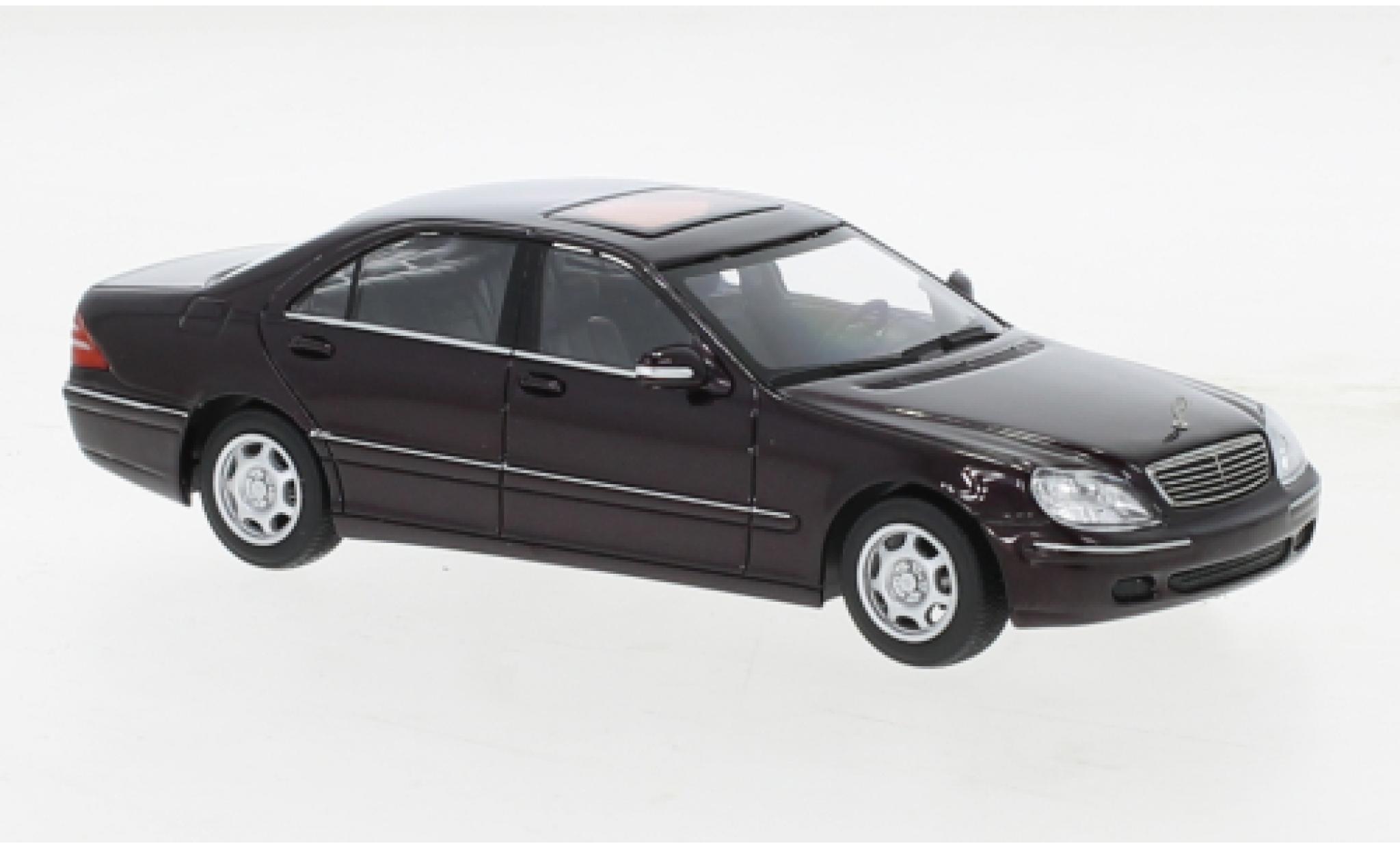 Mercedes Classe S 1/43 Maxichamps (W220) metallise rosso 1998 modellino in miniatura