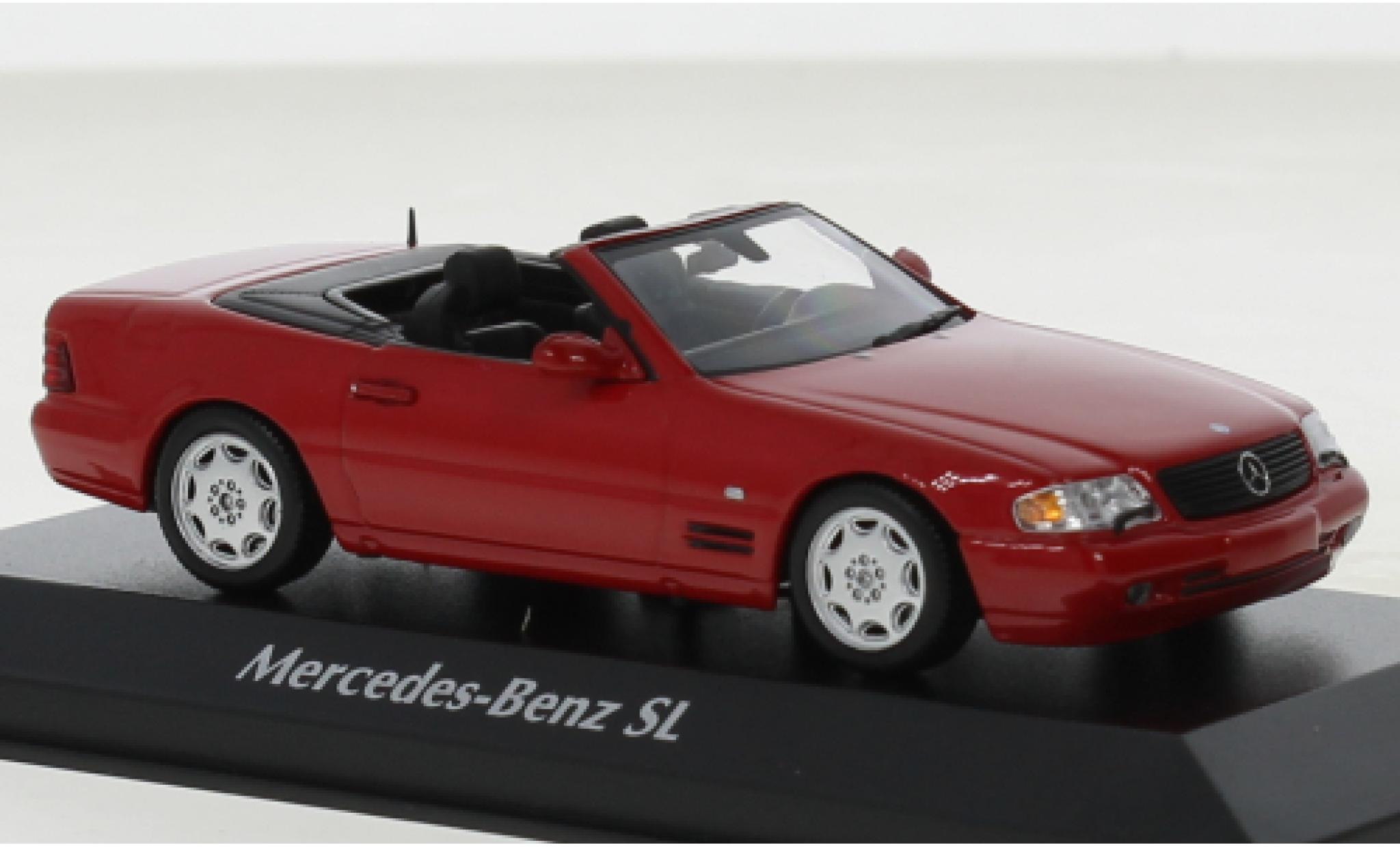 Mercedes Classe SL 1/43 Maxichamps (R129) rosso 1999 modellino in miniatura