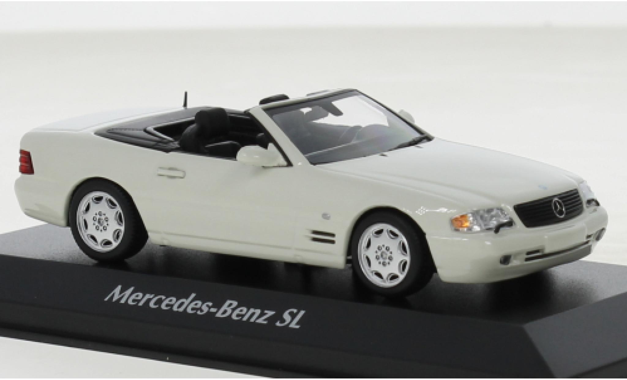 Mercedes Classe SL 1/43 Maxichamps (R129) bianco 1999 modellino in miniatura