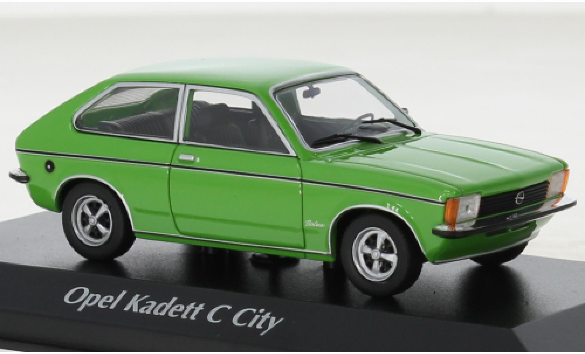 Opel Kadett 1/43 Maxichamps C City verde 1978 modellino in miniatura