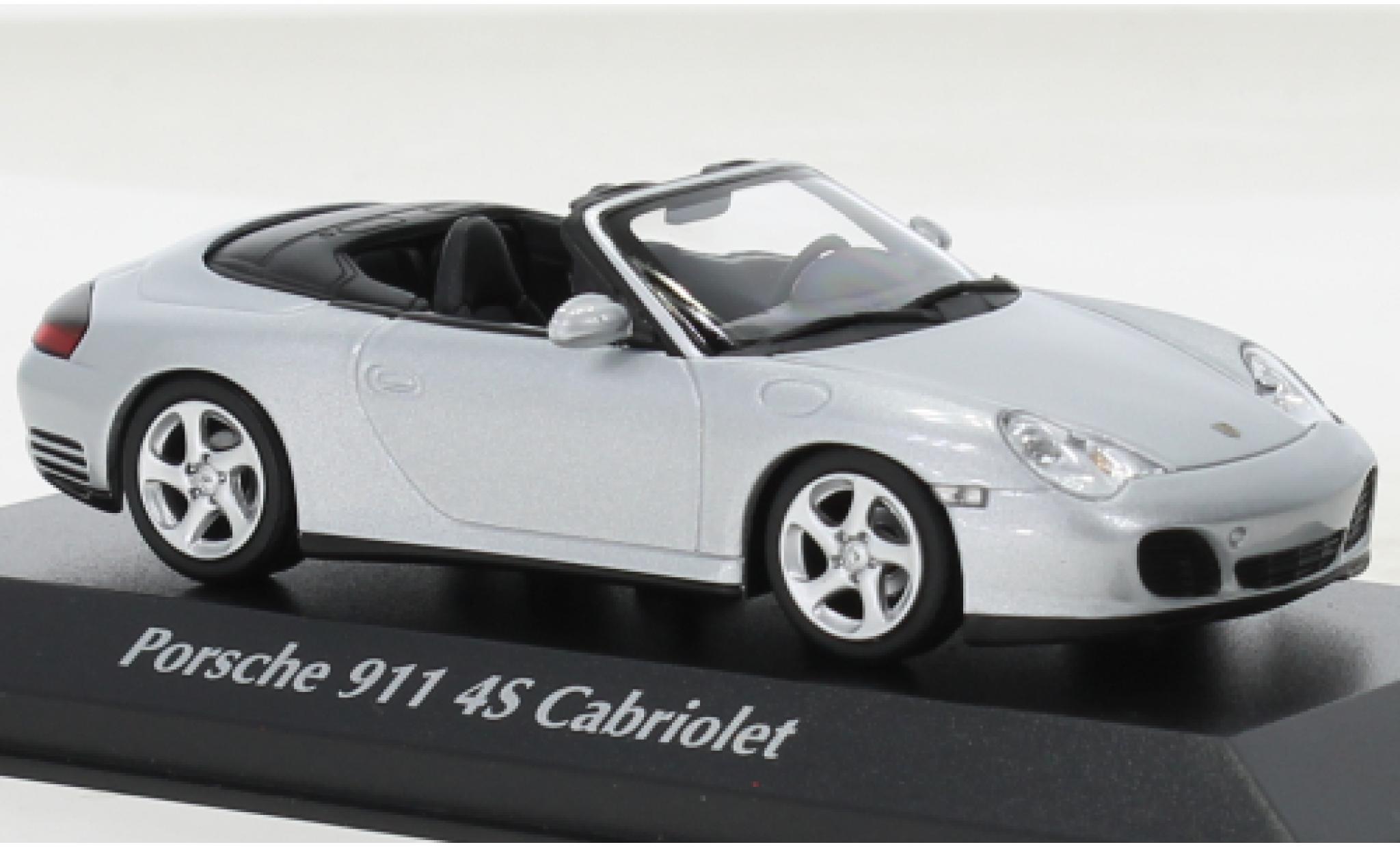 Porsche 996 4S 1/43 Maxichamps 911 cabriolet d 2003 modellino in miniatura