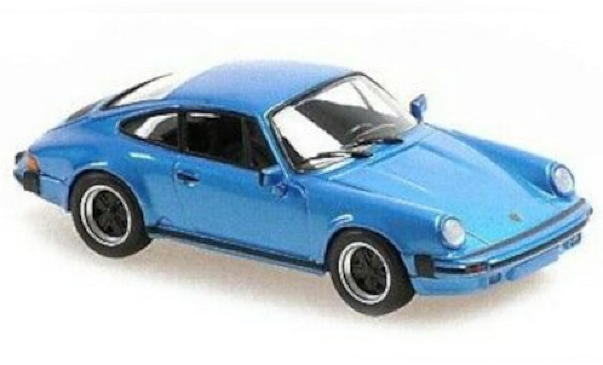 Porsche 930 1/43 Maxichamps 911 SC metallise blu 1979 modellino in miniatura