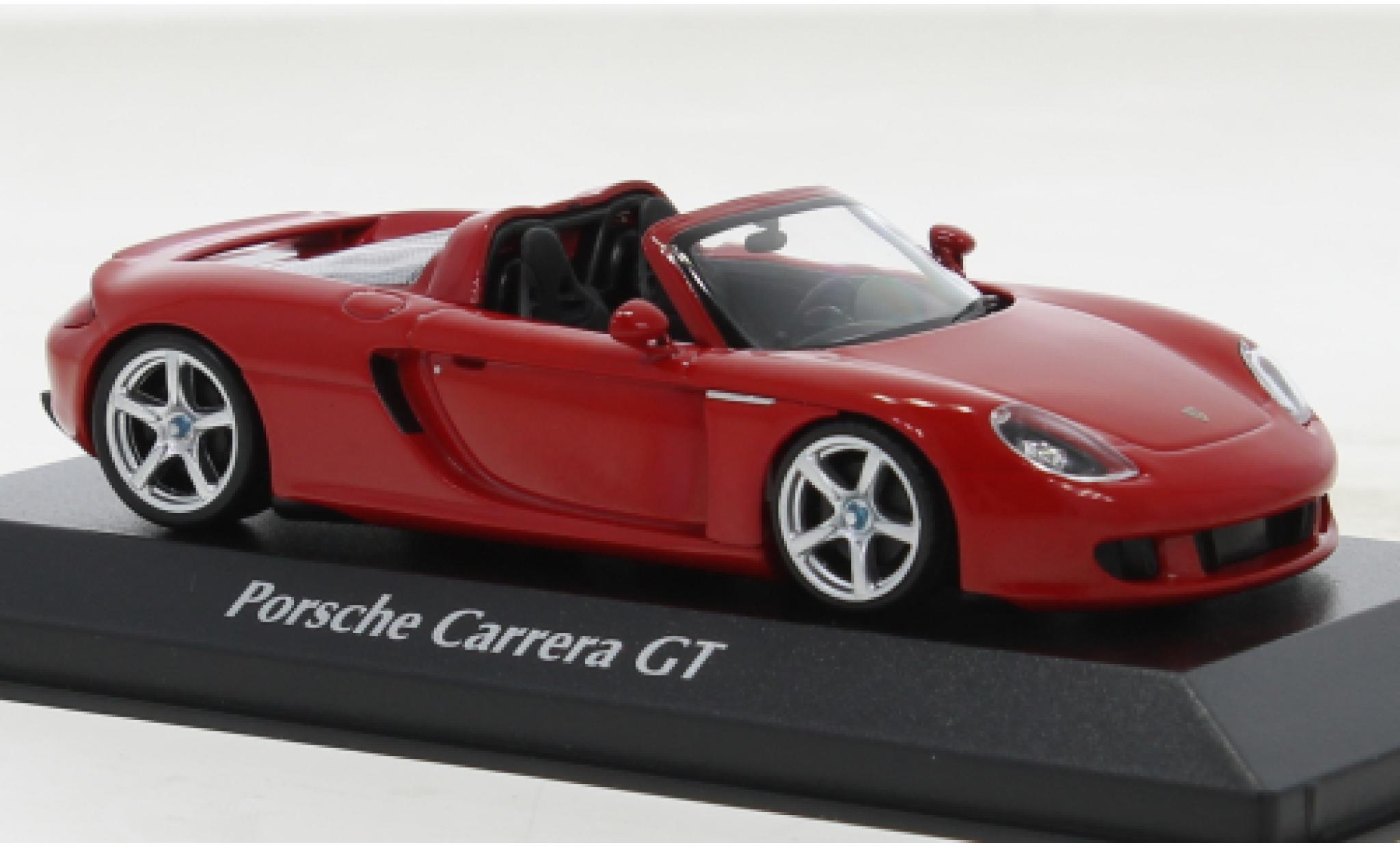Porsche Carrera GT 1/43 Maxichamps rosso 2003 modellino in miniatura