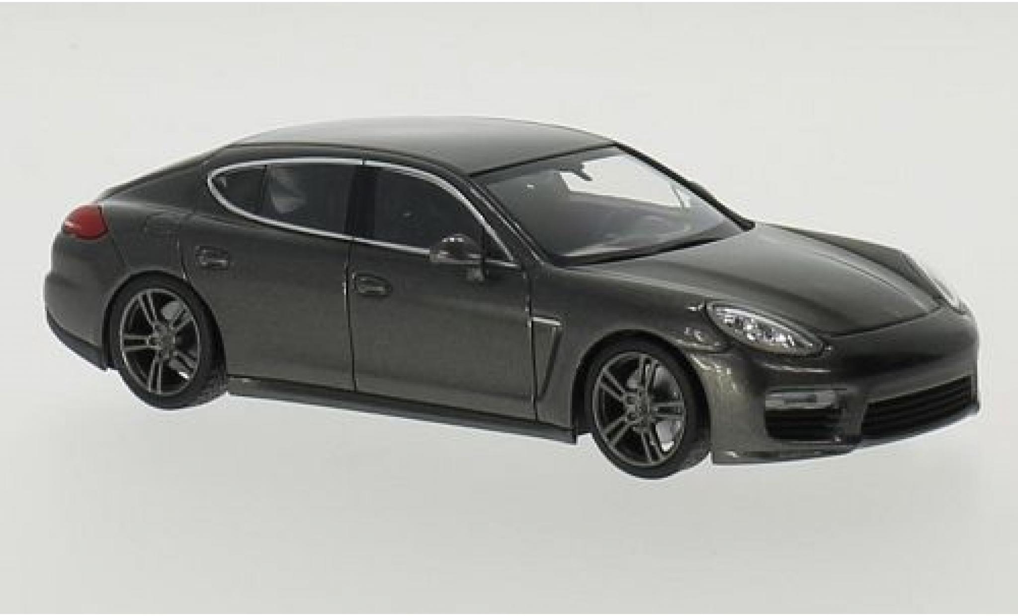 Porsche Panamera Turbo 1/43 Maxichamps metallise grigio 2013 modellino in miniatura