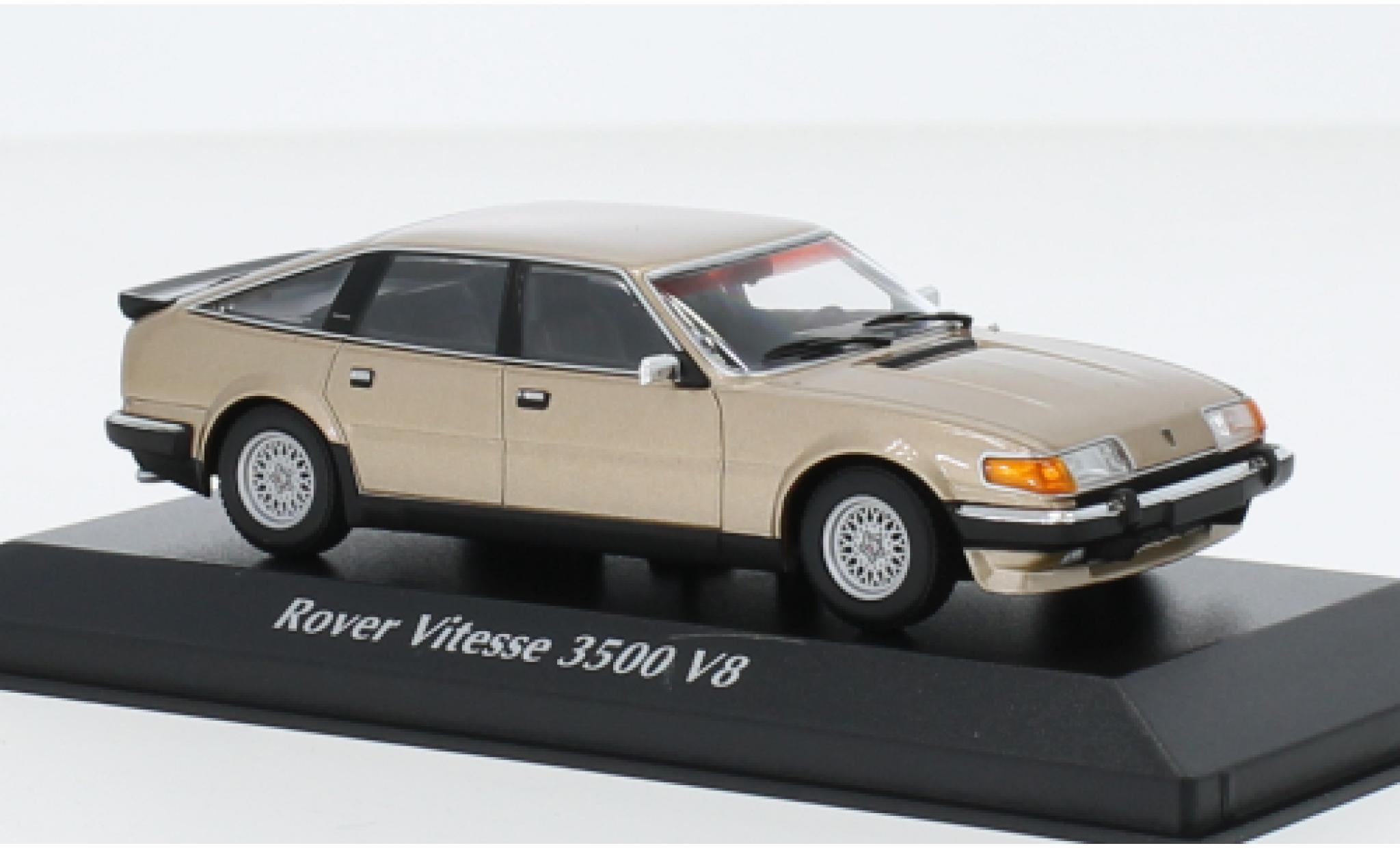 Rover Vitesse 1/43 Maxichamps 3500 V8 metallise beige 1986 modellino in miniatura