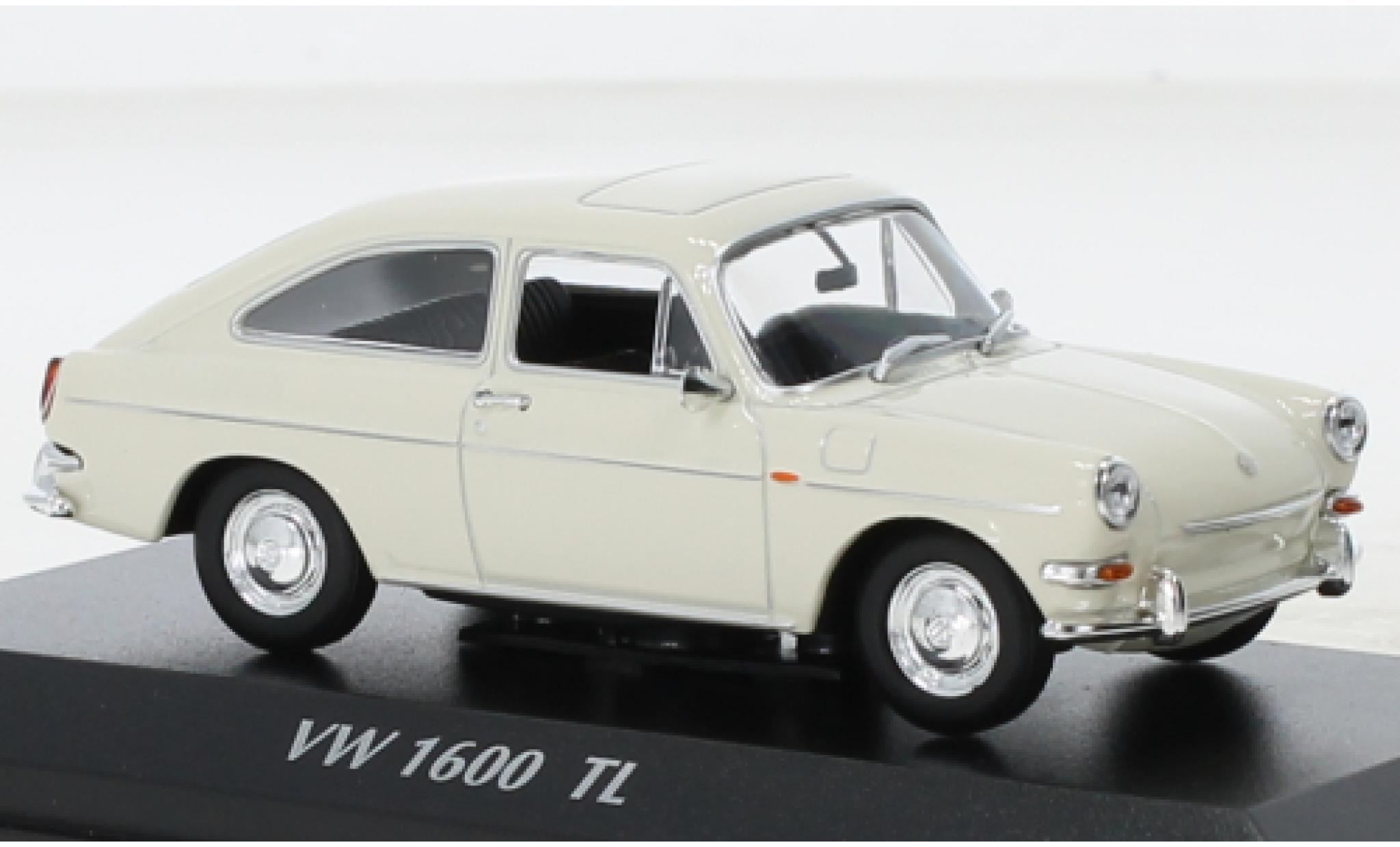Volkswagen 1600 1/43 Maxichamps TL beige 1966 modellino in miniatura