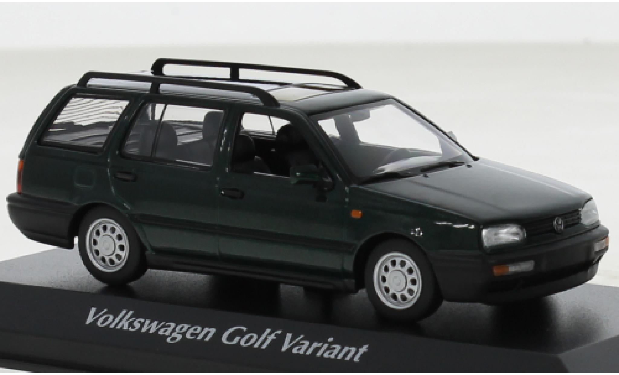 Volkswagen Golf 1/43 Maxichamps Variant metallise verde 1997 modellino in miniatura