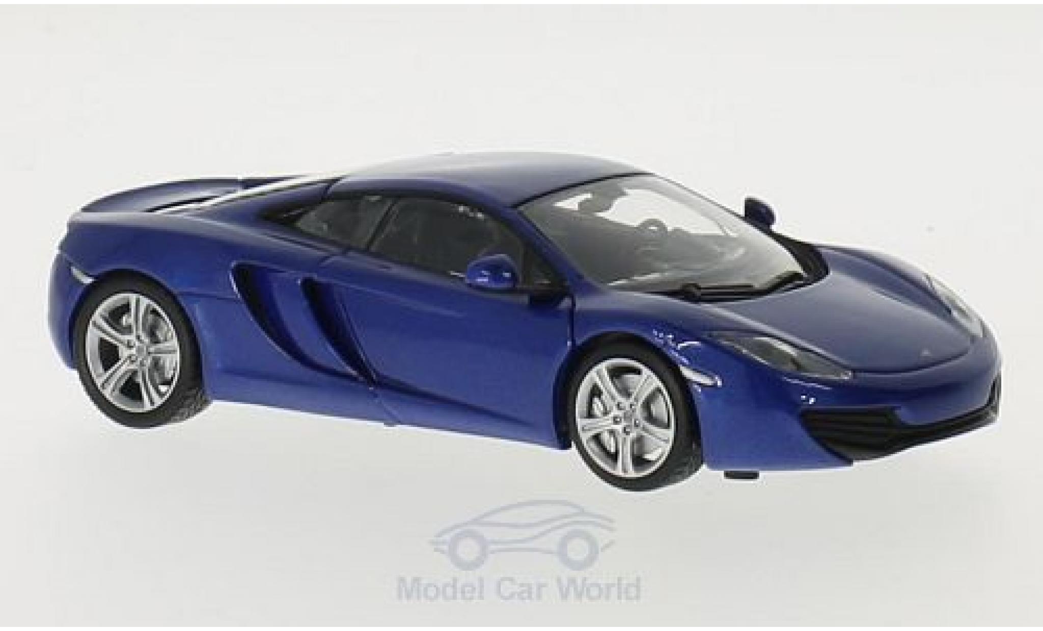 McLaren MP4-12C 1/43 Maxichamps 12C metallico blu 2011 modellino in miniatura