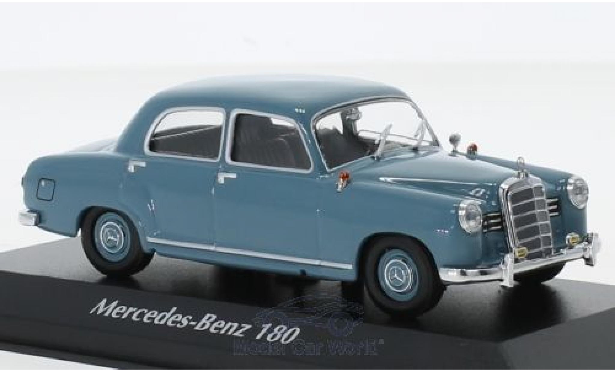 Mercedes 180 1/43 Maxichamps (W120) blu 1955 modellino in miniatura
