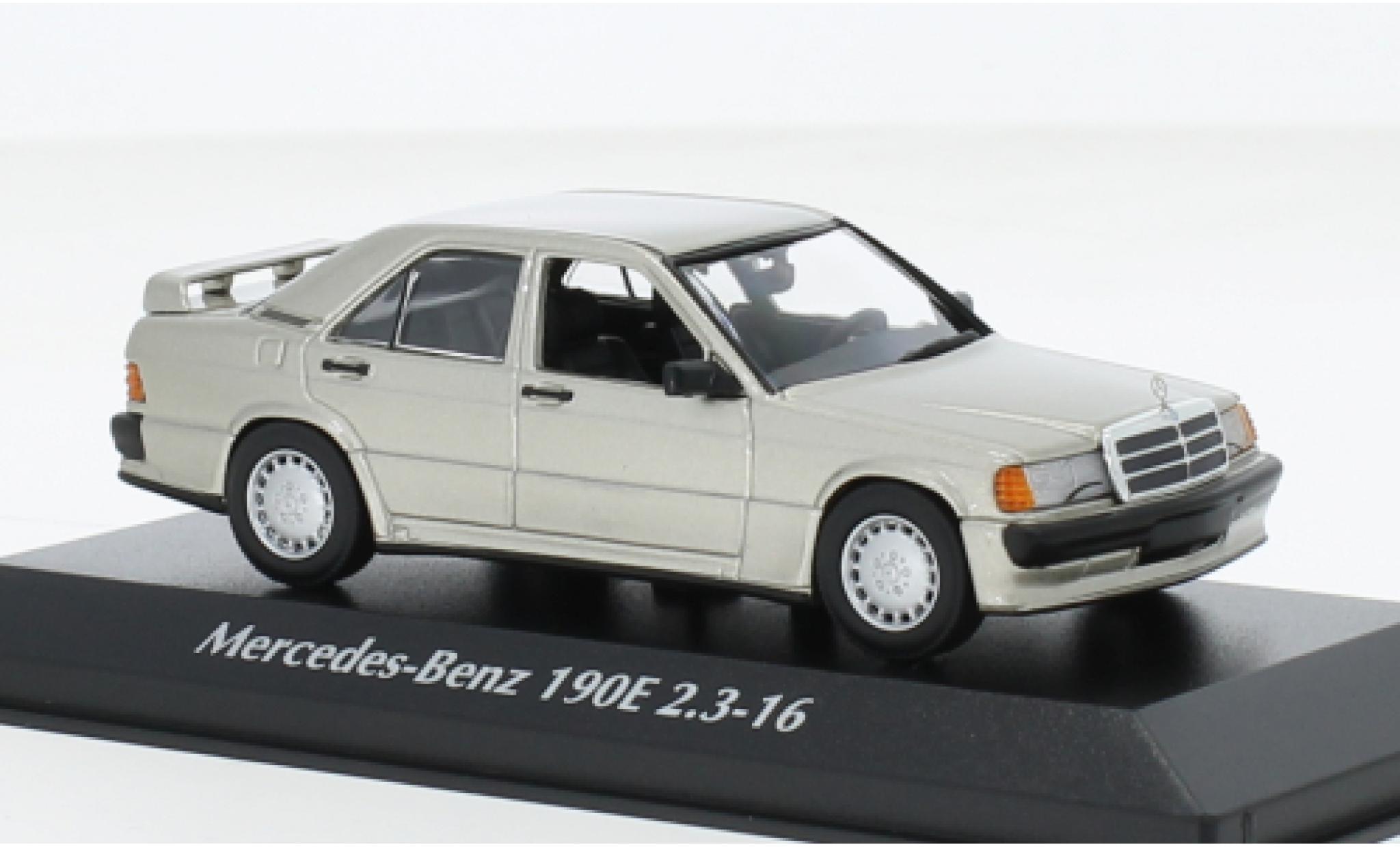 Mercedes 190 1/43 Maxichamps E (W201) 2.3-16 metallise beige 1984 1:43 modellino in miniatura
