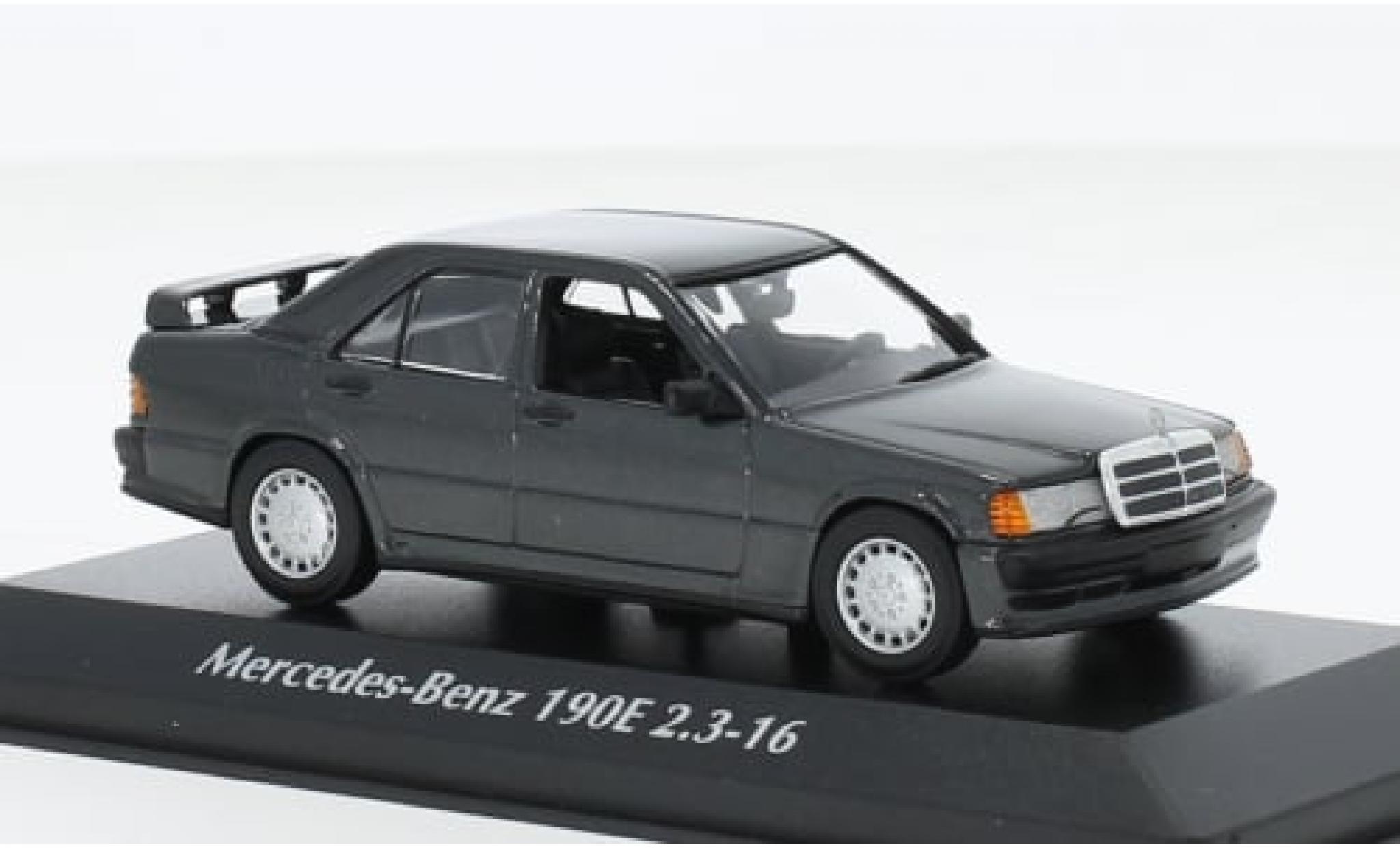 Mercedes 190 1/43 Maxichamps E (W201) 2.3-16 metallise schwarz 1984 1:43 modellino in miniatura