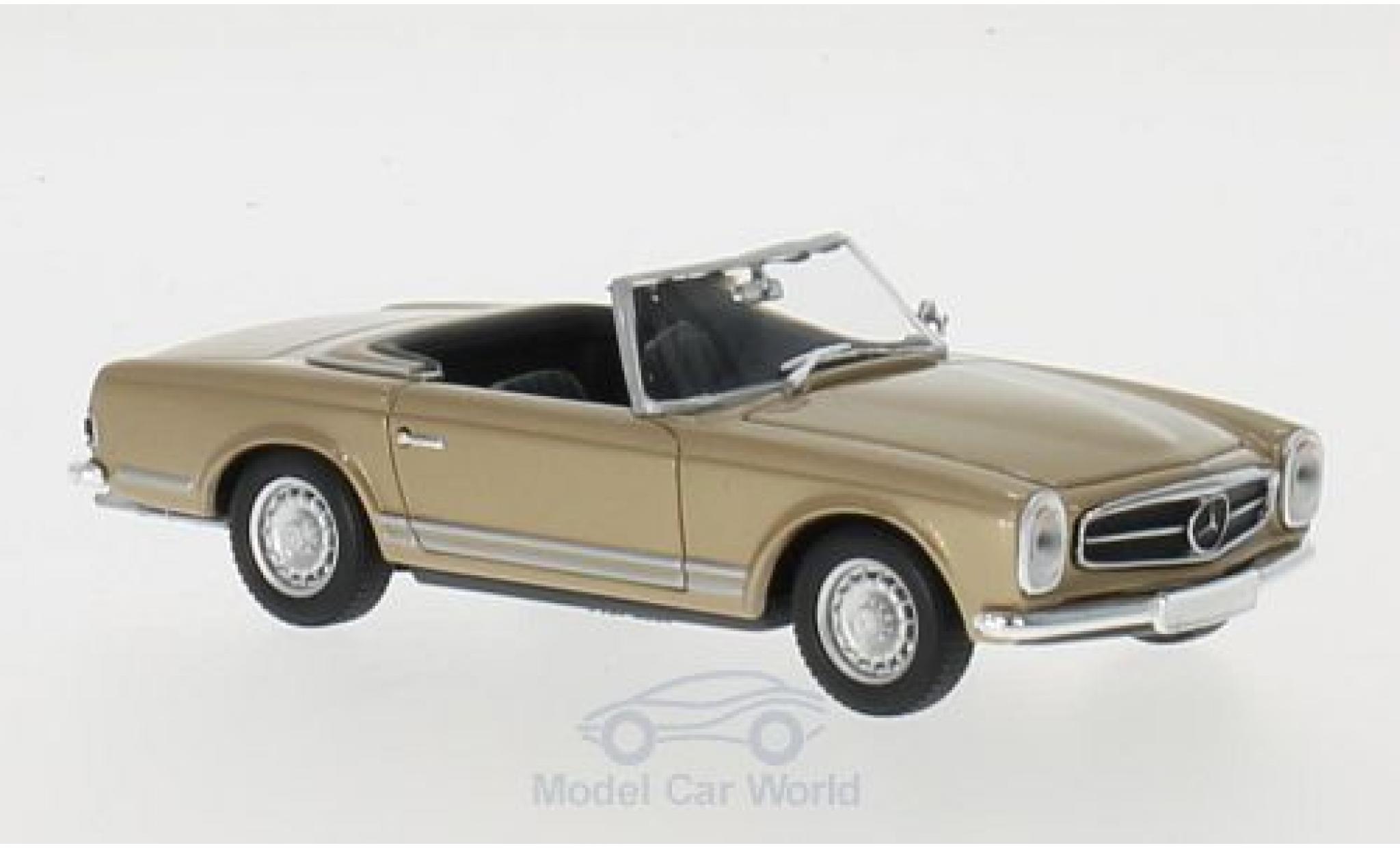 Mercedes 230 1/43 Maxichamps SL gold 1965 modellino in miniatura