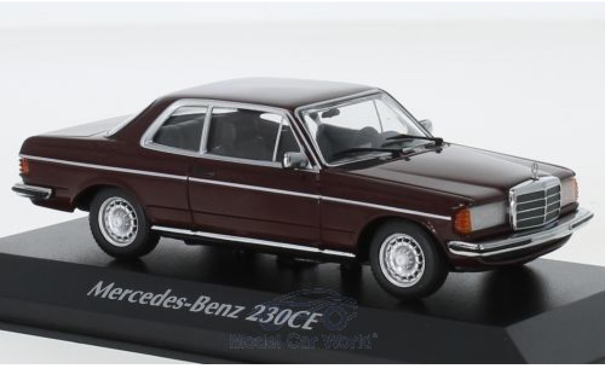 Mercedes 230 1/43 Maxichamps CE (W123) rosso 1976 modellino in miniatura