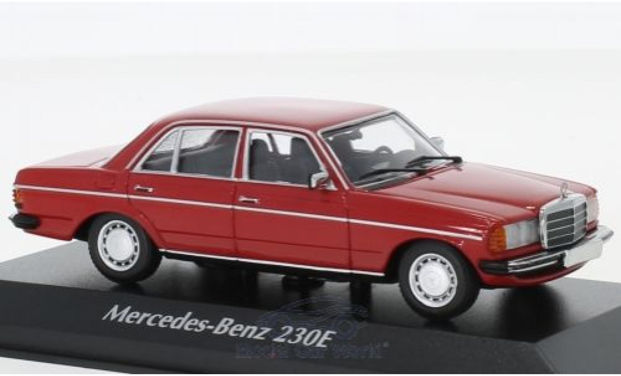 Mercedes 230 1/43 Maxichamps E (W123) rosso 1982 modellino in miniatura