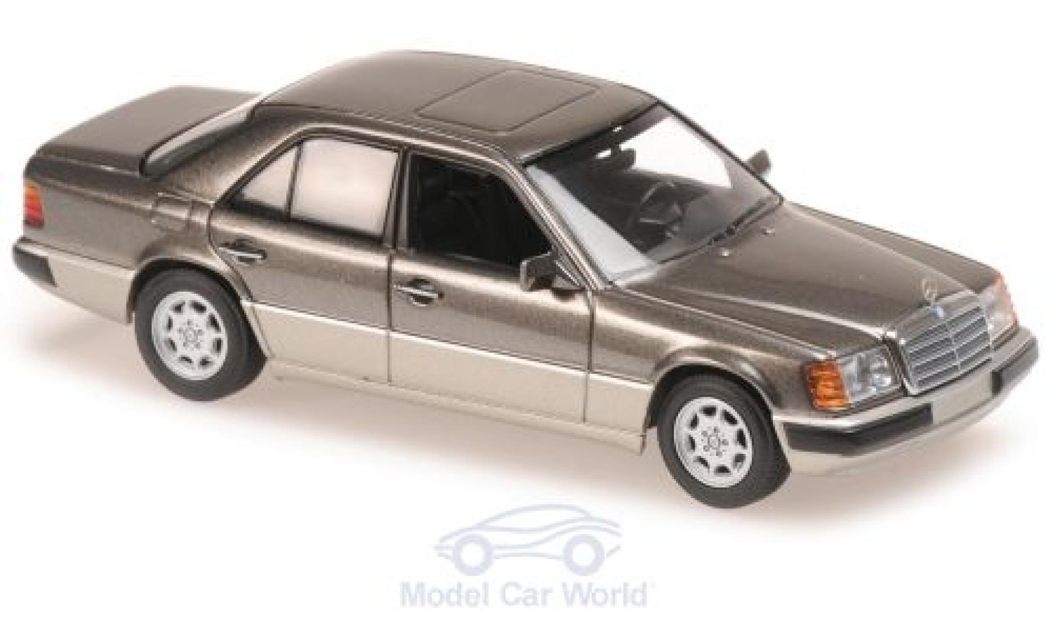 Mercedes 230 1/43 Maxichamps E (W124) metallico grigio 1991 modellino in miniatura