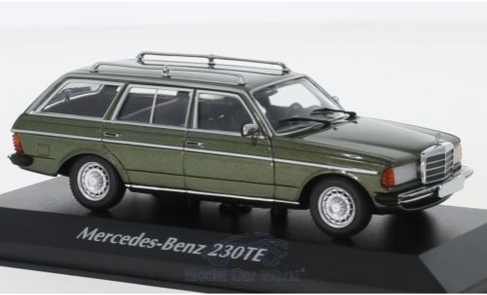 Mercedes 230 1/43 Maxichamps TE (W123) metallico verde 1982 modellino in miniatura