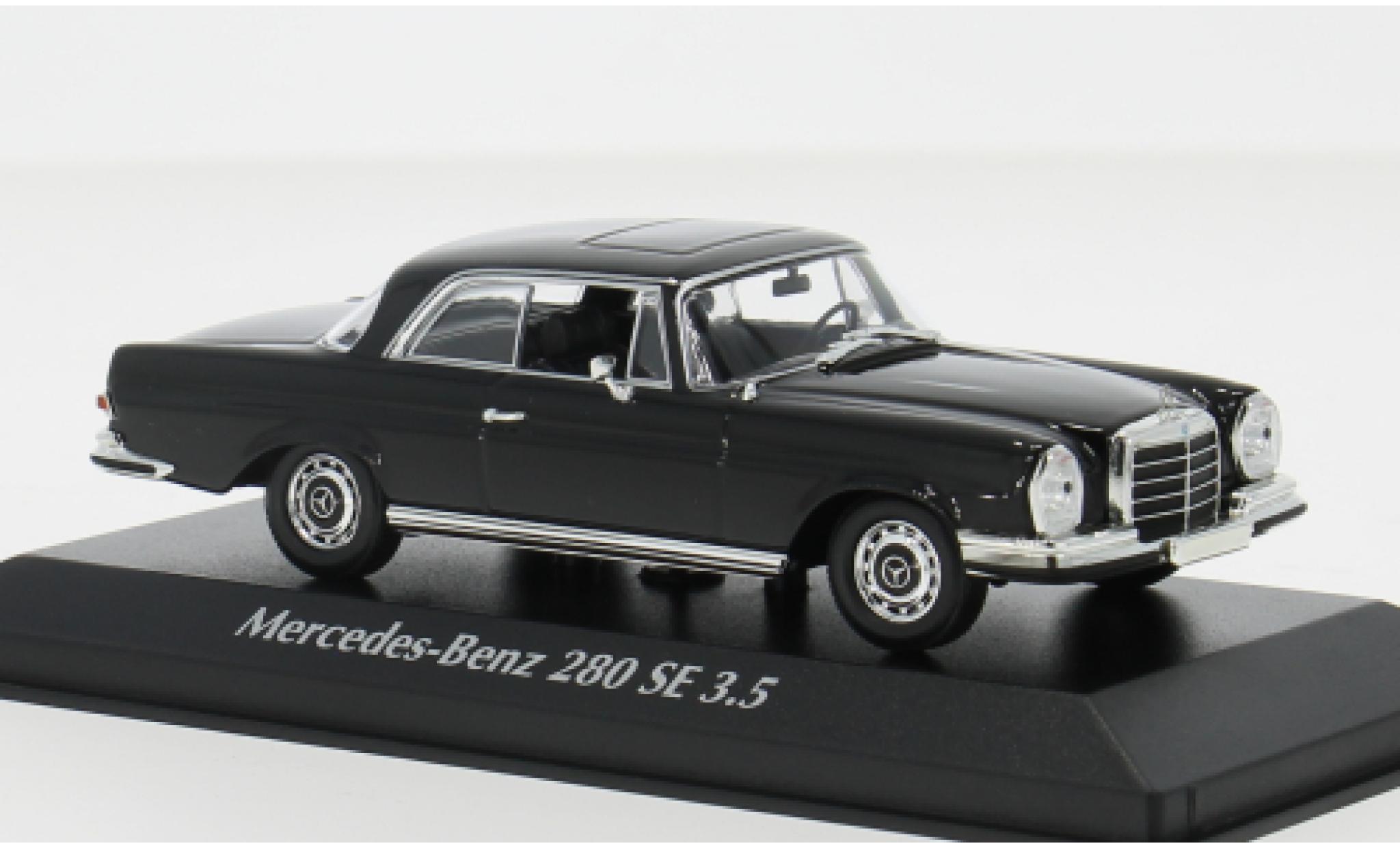 Mercedes 280 1/43 Maxichamps SE 3.5 (W108) schwarz 1970 1:43 modellino in miniatura