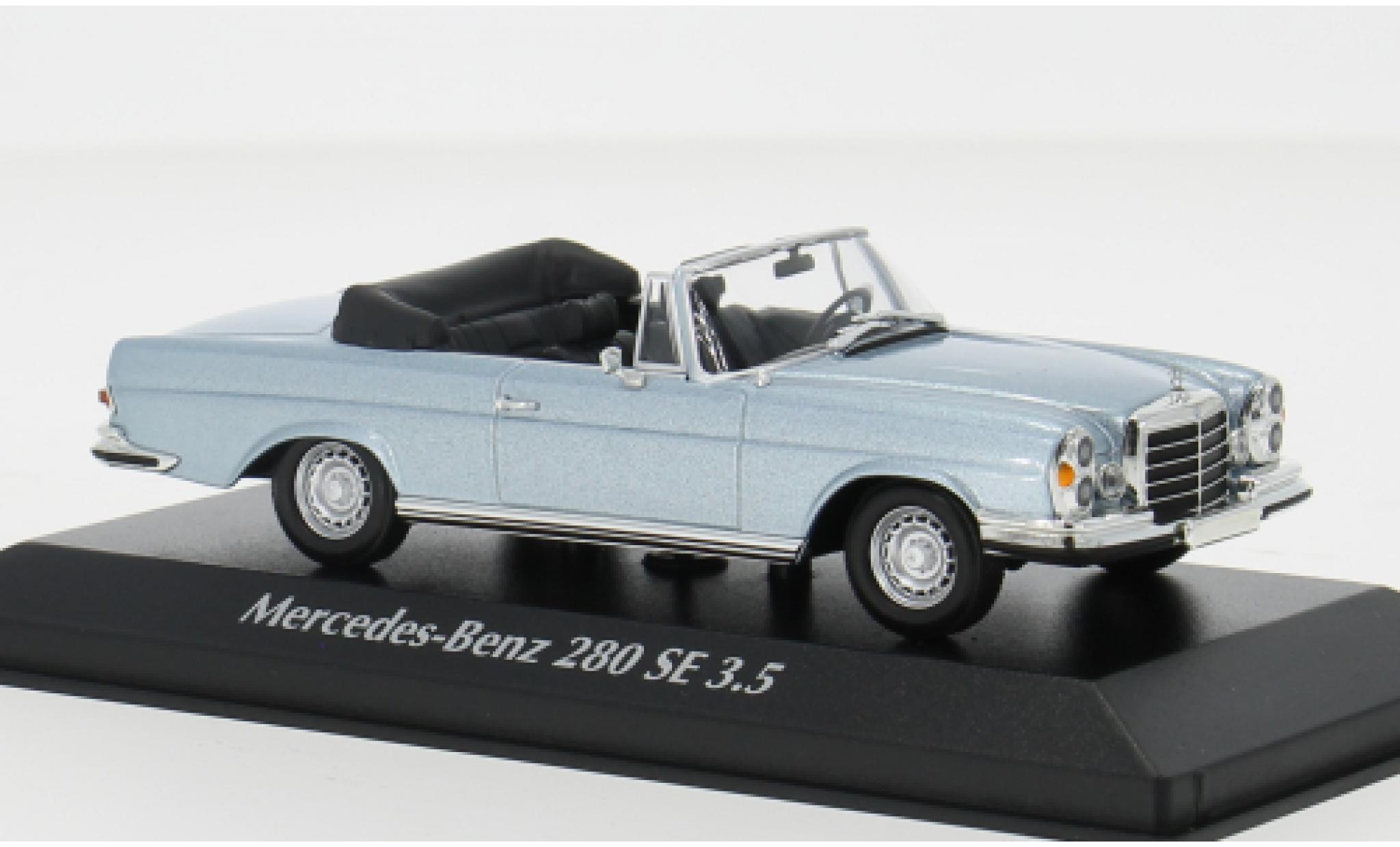 Mercedes 280 1/43 Maxichamps SE 3.5 (W111) Cabriolet blau 1970 1:43 modellino in miniatura
