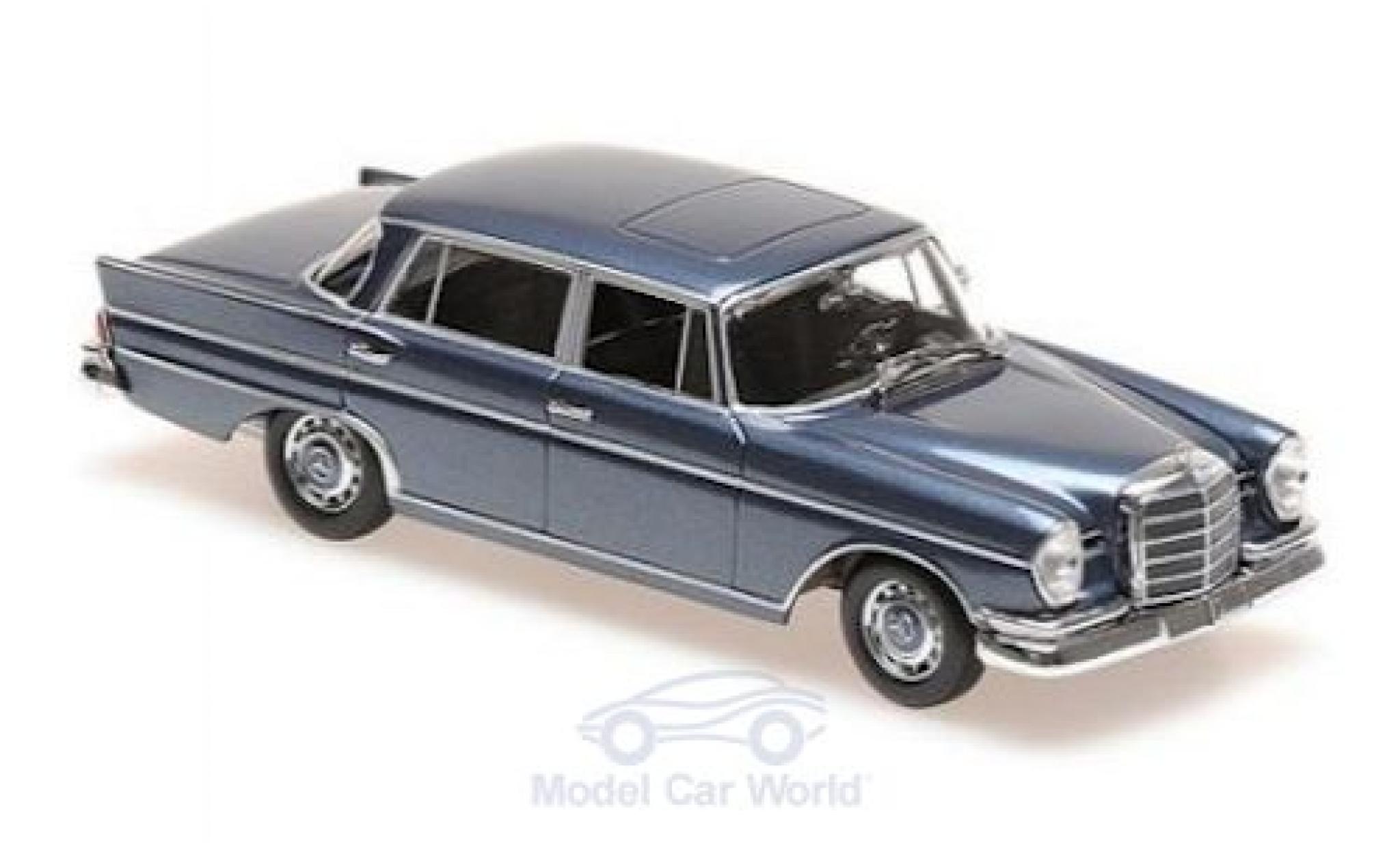 Mercedes 300 1/43 Maxichamps SE lang (W112) metallico blu 1963 modellino in miniatura