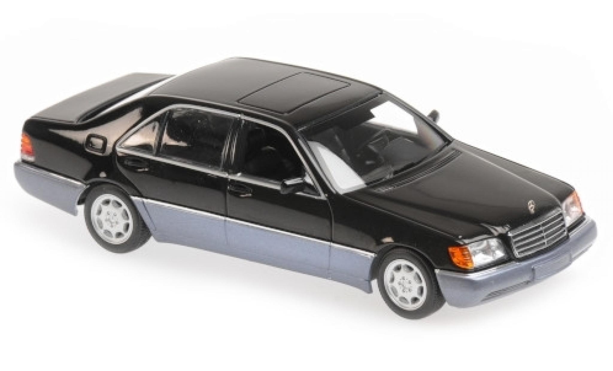 Mercedes 600 1/43 Maxichamps SEL (W140) metallico nero 1992 modellino in miniatura