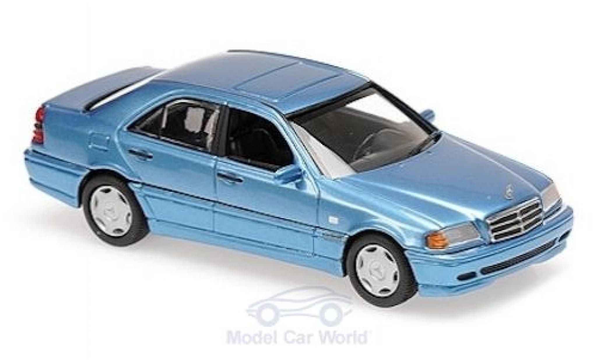 Mercedes Classe C 1/43 Maxichamps (W202) metallico blu 1997 modellino in miniatura