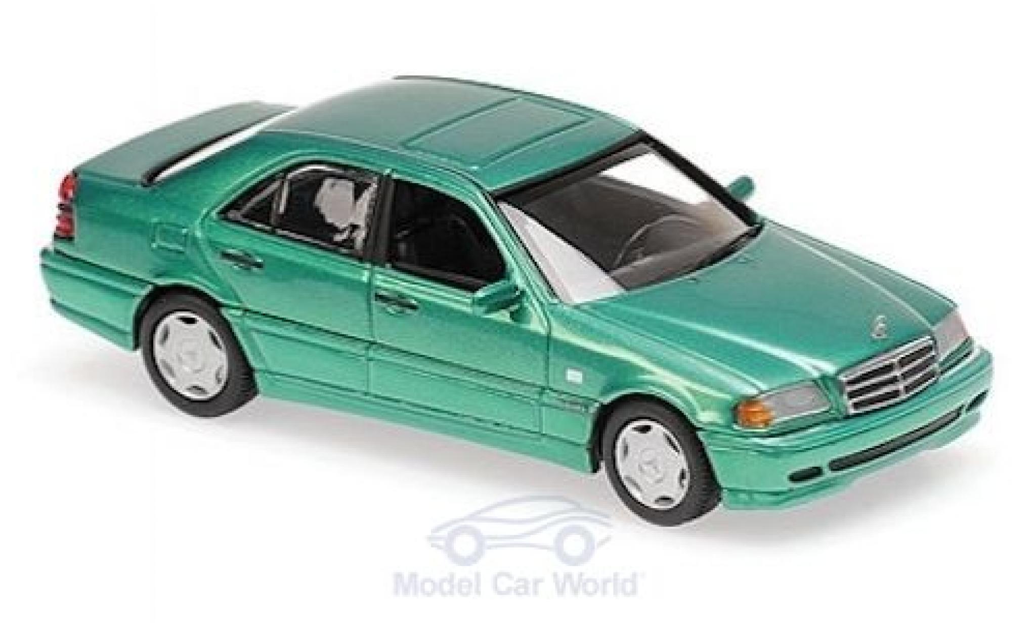 Mercedes Classe C 1/43 Maxichamps (W202) metallico verde 1997 modellino in miniatura