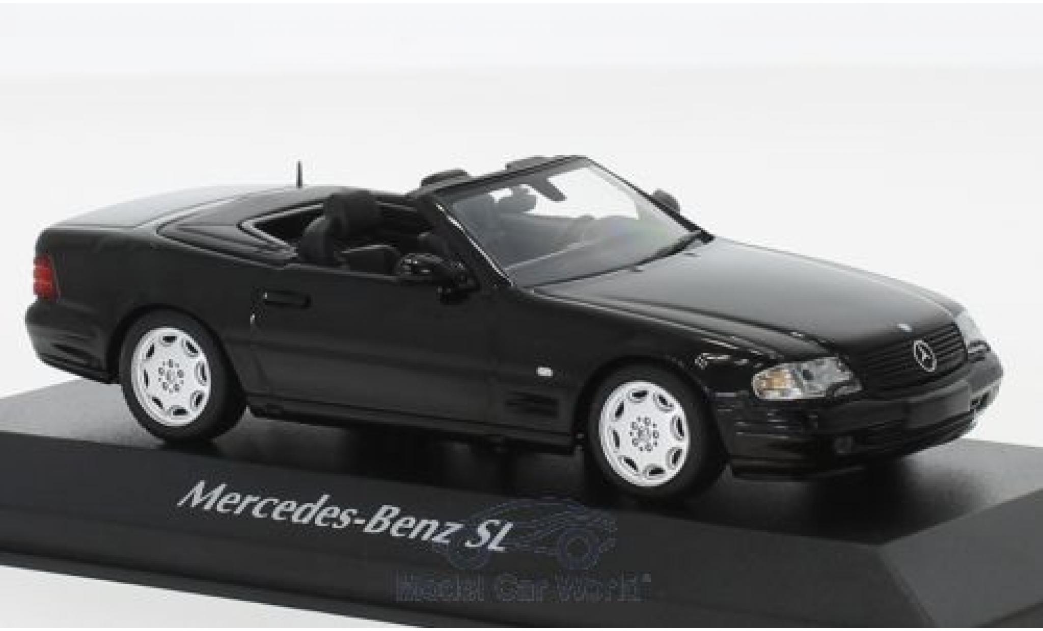 Mercedes Classe SL 1/43 Maxichamps SL nero 1999 modellino in miniatura