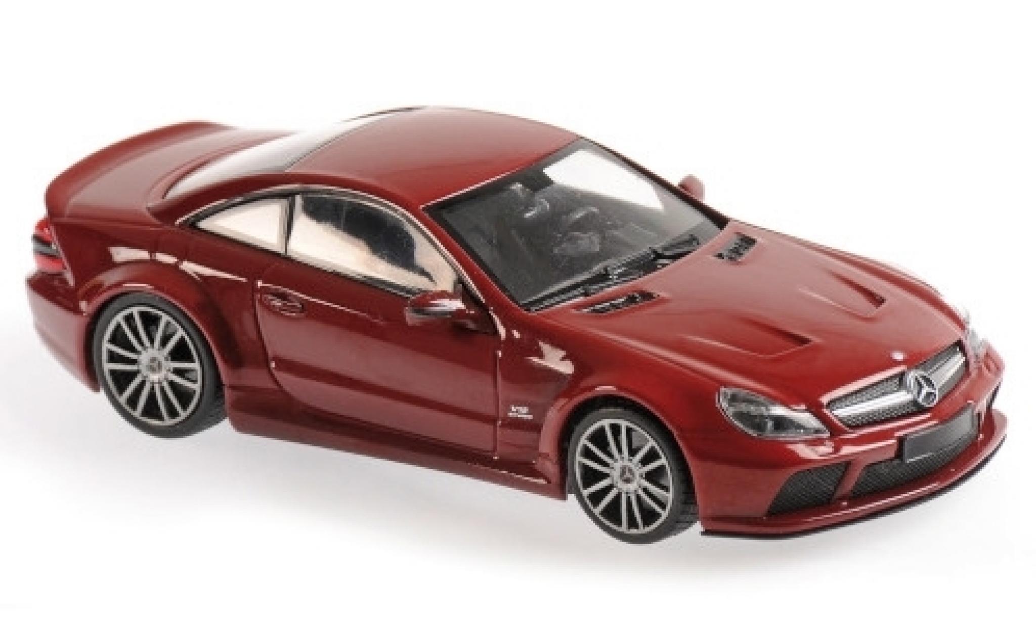 Mercedes Classe SL 1/43 Maxichamps SL65 AMG Black Series (R230) rosso 2009 modellino in miniatura