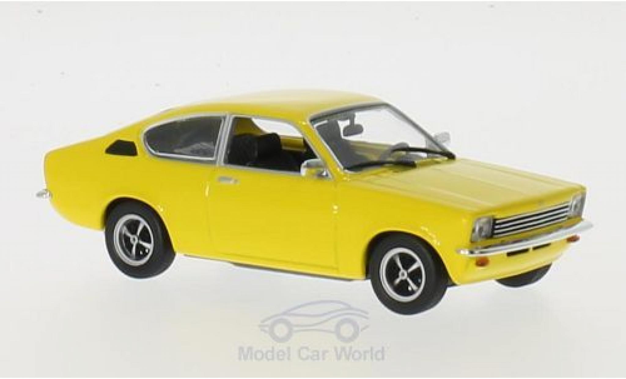 Opel Kadett E 1/43 Maxichamps C Coupe giallo 1974 modellino in miniatura