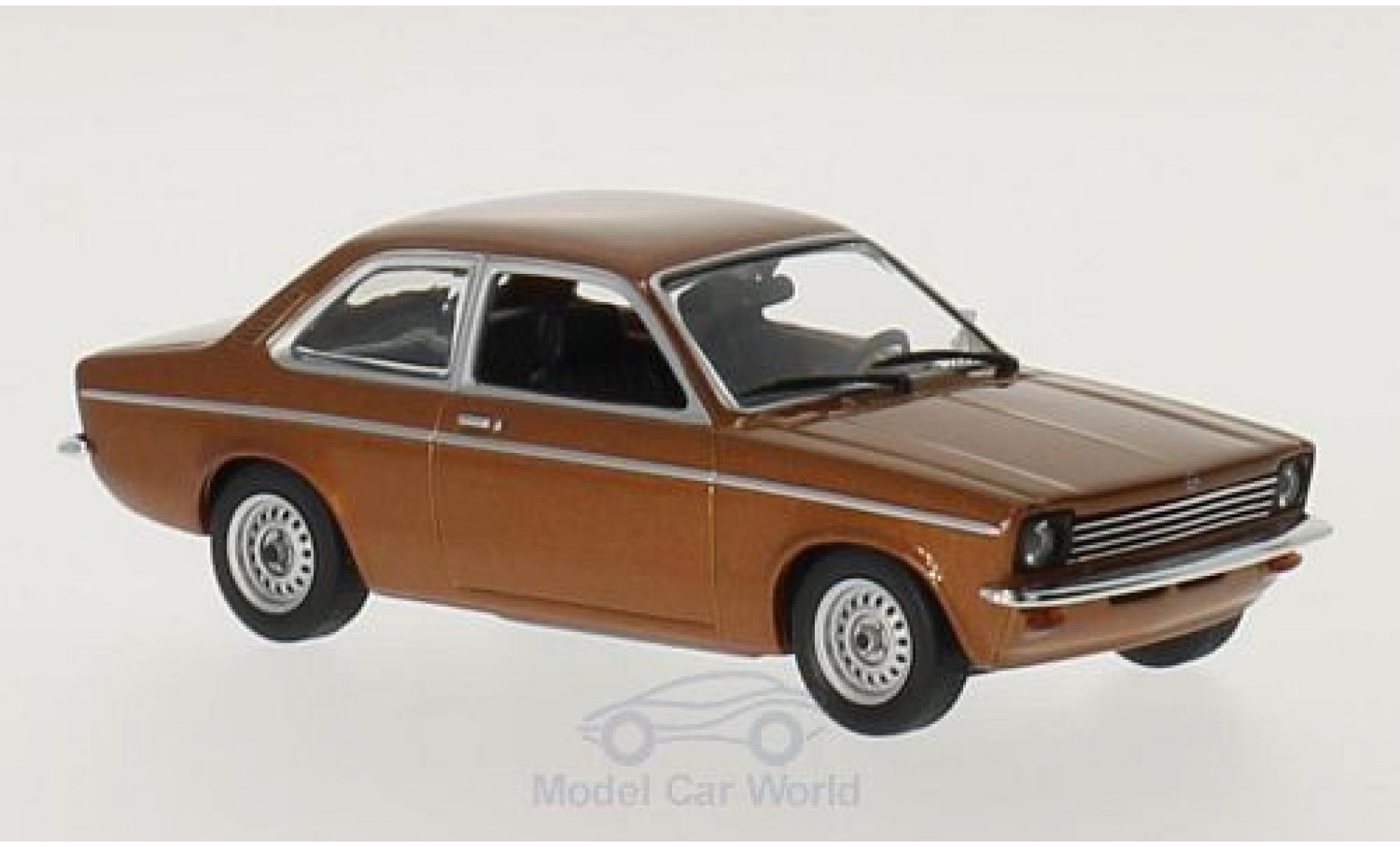 Opel Kadett E 1/43 Maxichamps C metallico marroneee 1974 modellino in miniatura