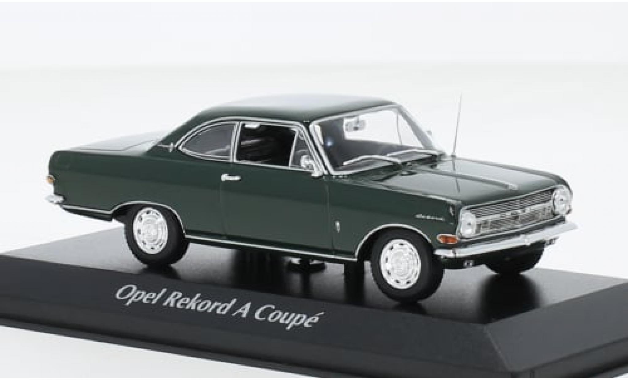 Opel Rekord 1/43 Maxichamps A Coupe grün 1962 1:43 modellino in miniatura