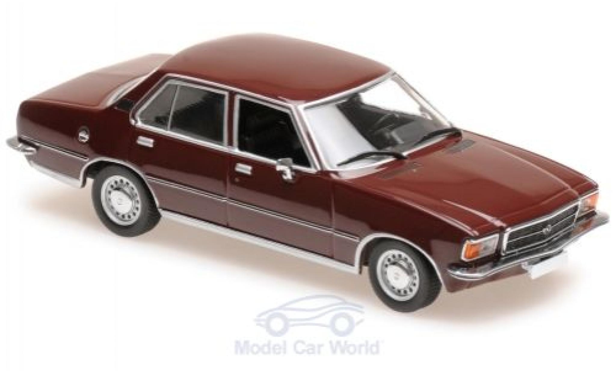 Opel Rekord 1/43 Maxichamps D rosso 1975 modellino in miniatura
